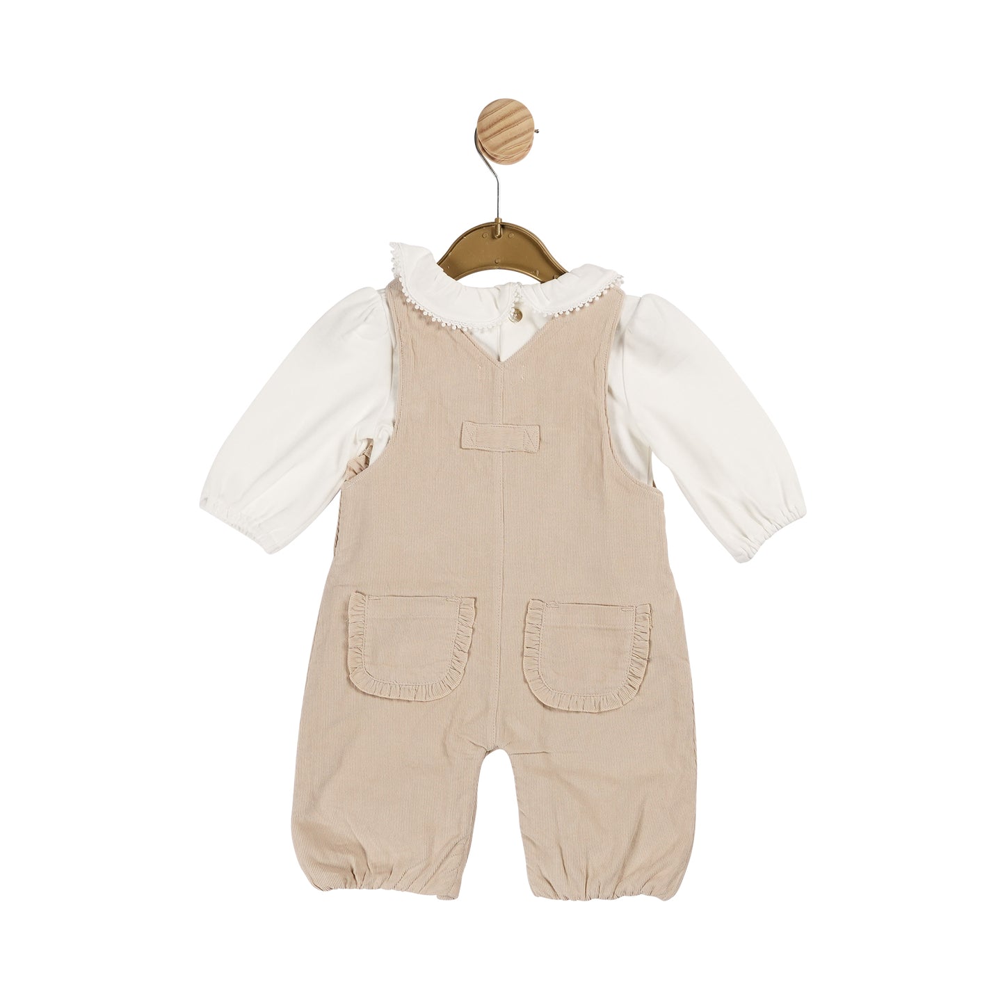 MB6114 | Top & Dungaree - Beige - In stock