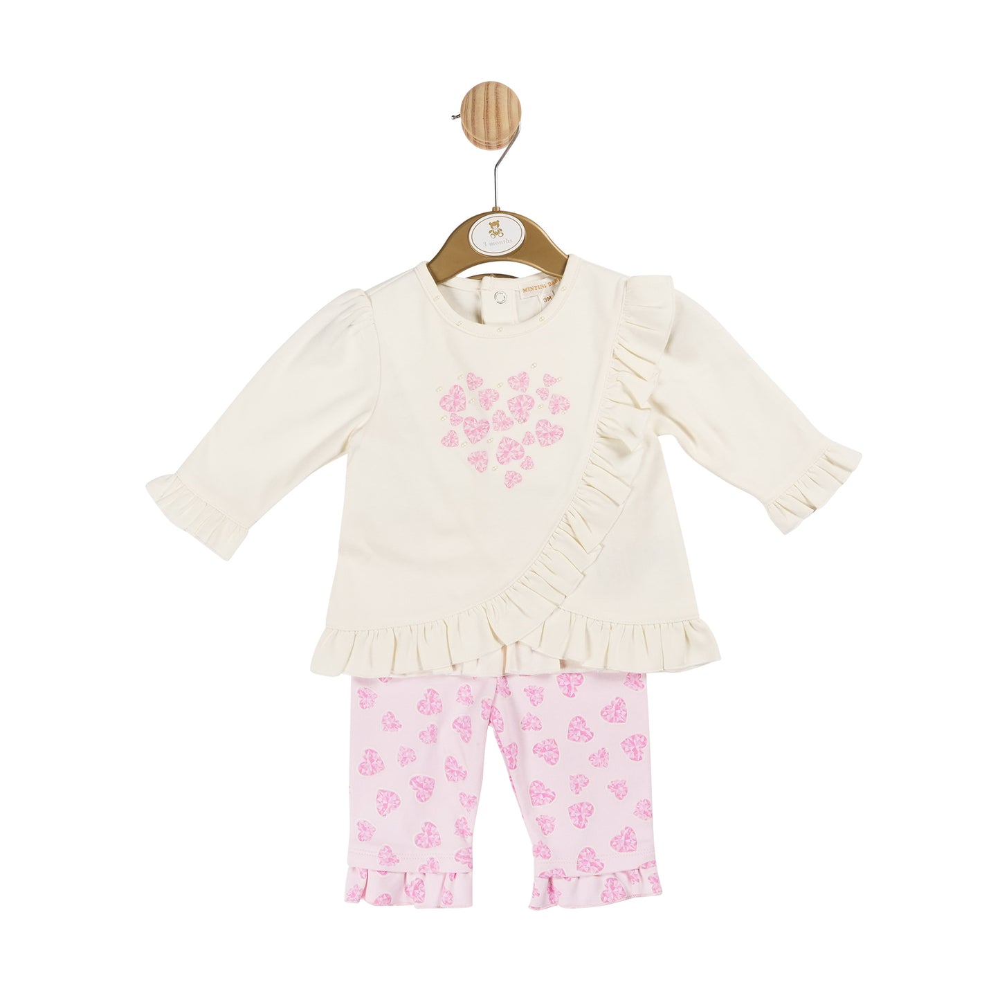 MB6167A | Tunic & Legging - Pink/Ivory - In stock