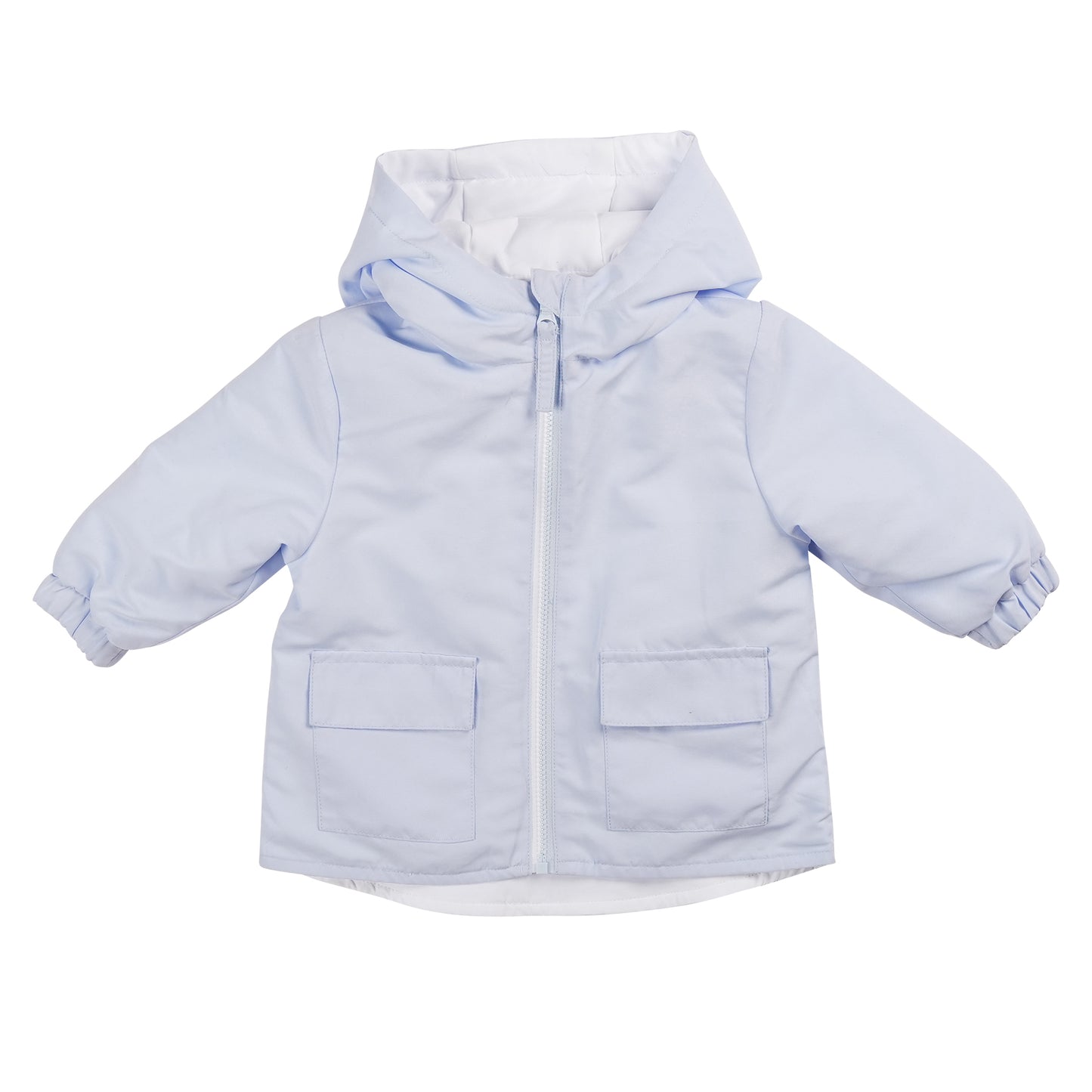 MB6220B | Boys Reversible Coat-Blue/White-In Stock