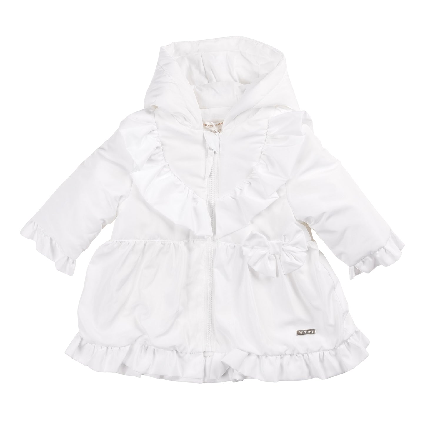 MB6235A | Girls Coat-White-In Stock
