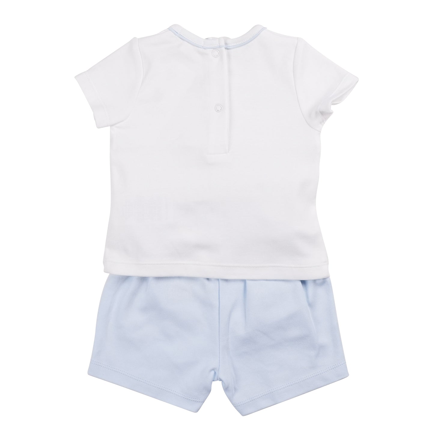 MB6244A | T-Shirt & Short-White/Blue-In Stock