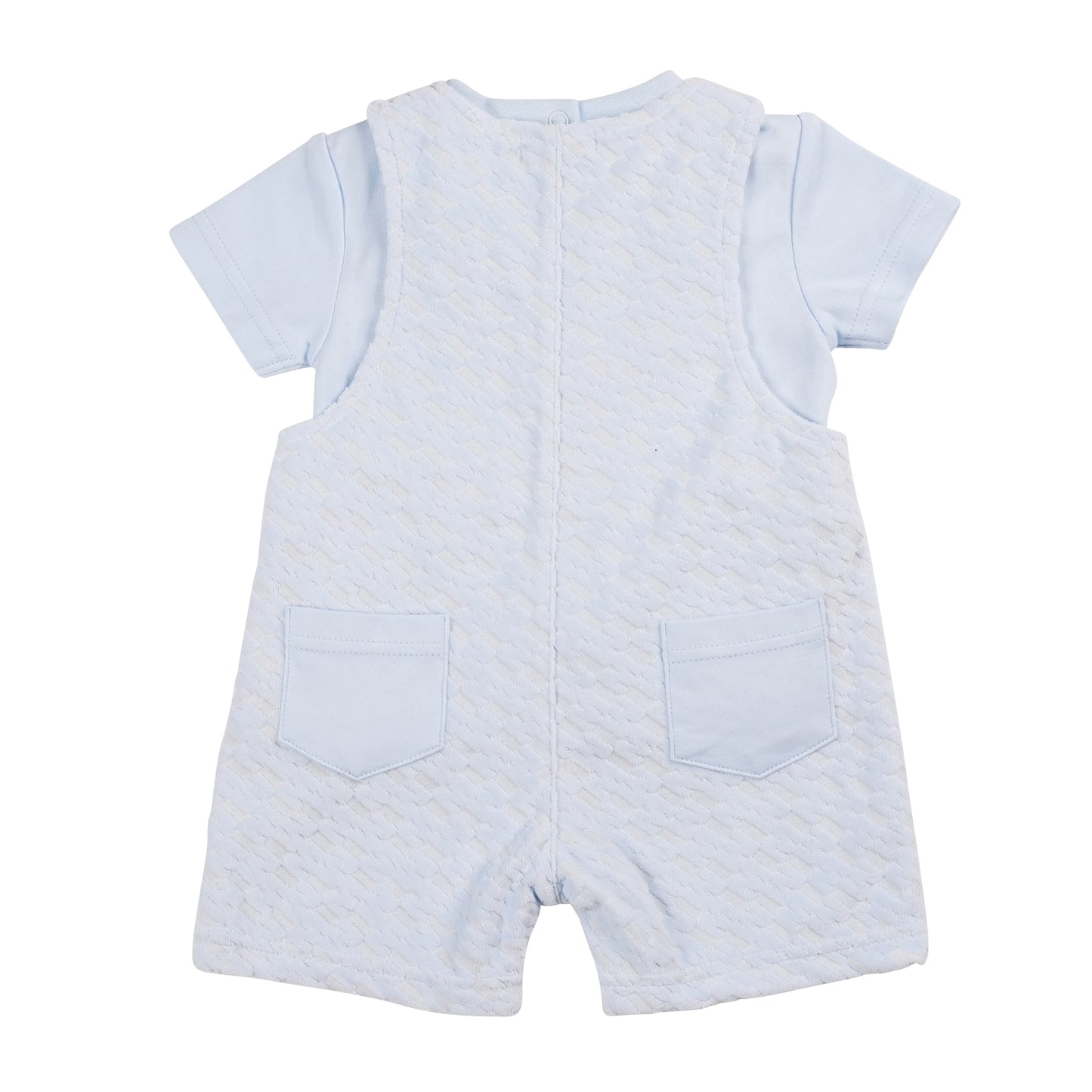 MB6300 | Top & Short Dungaree-Blue-In Stock