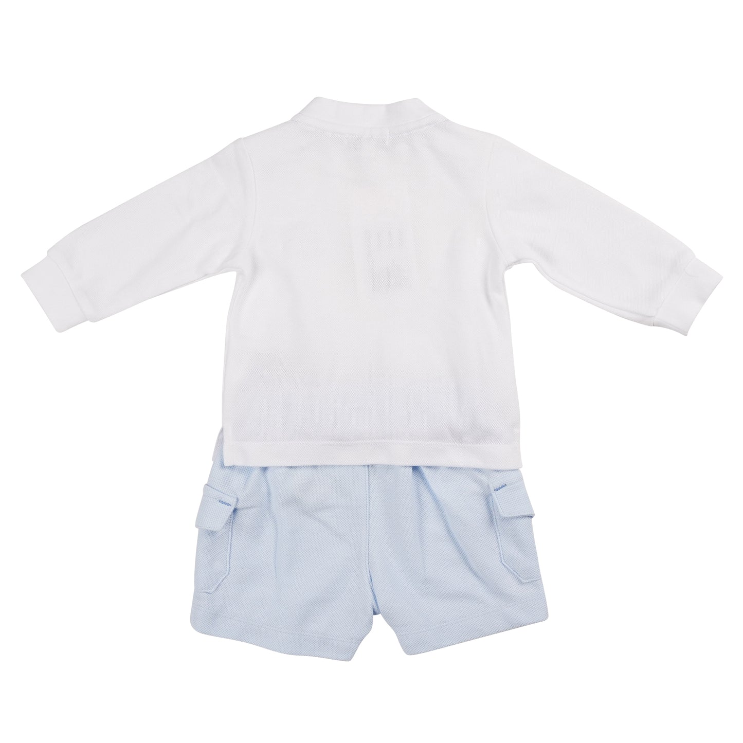 MB6325 | Sweatshirt & Short-White/Blue-In Stock
