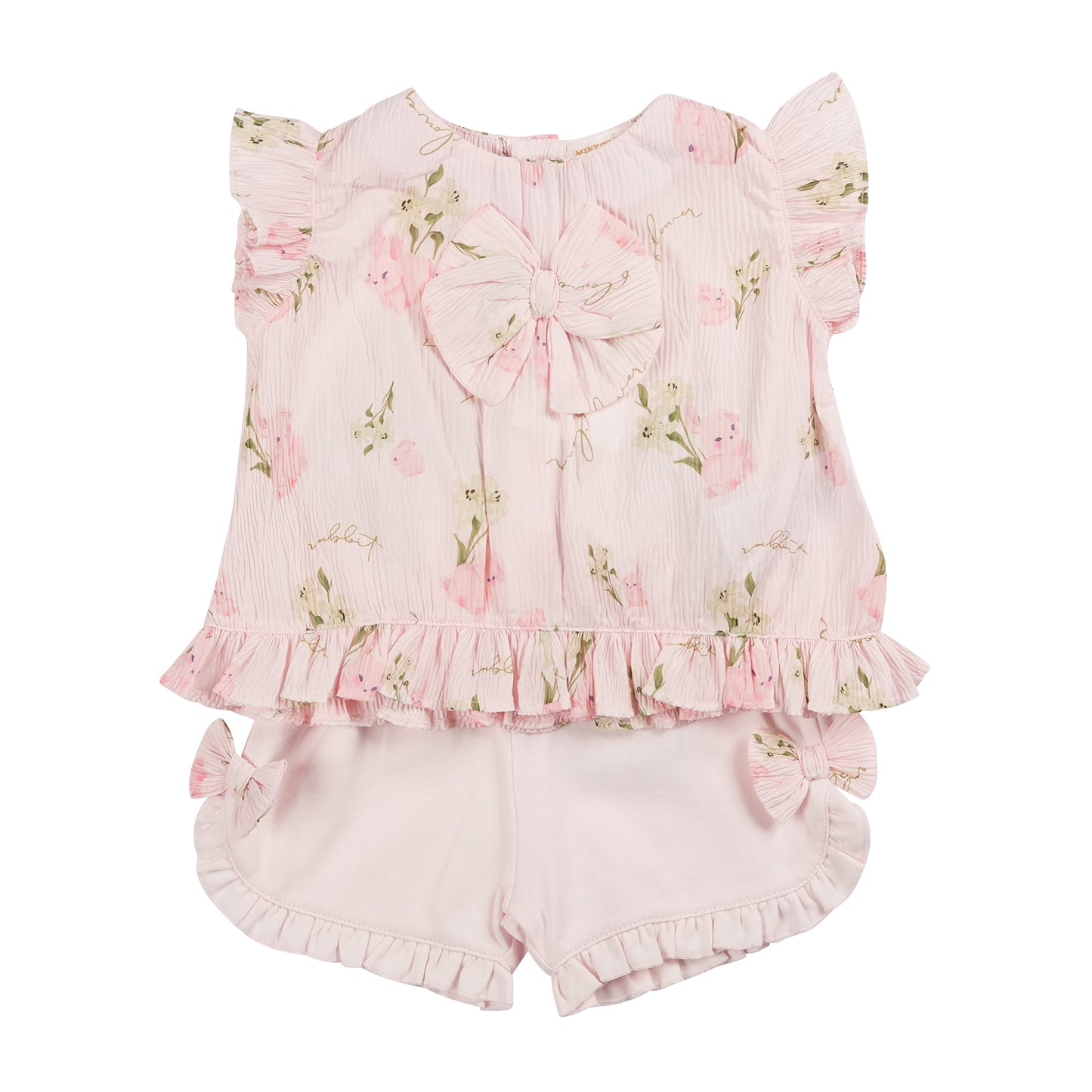 MB6455A | Top & Short -Pink-In Stock