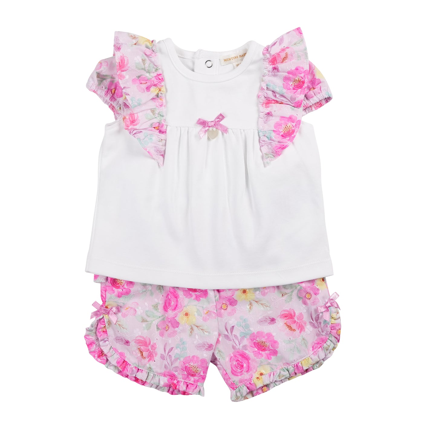 MB6476A | Top & Short-Floral-In Stock