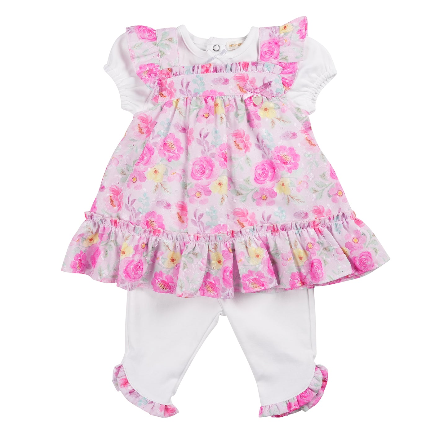 MB6477B | Top, Tunic & Legging-Floral-In Stock