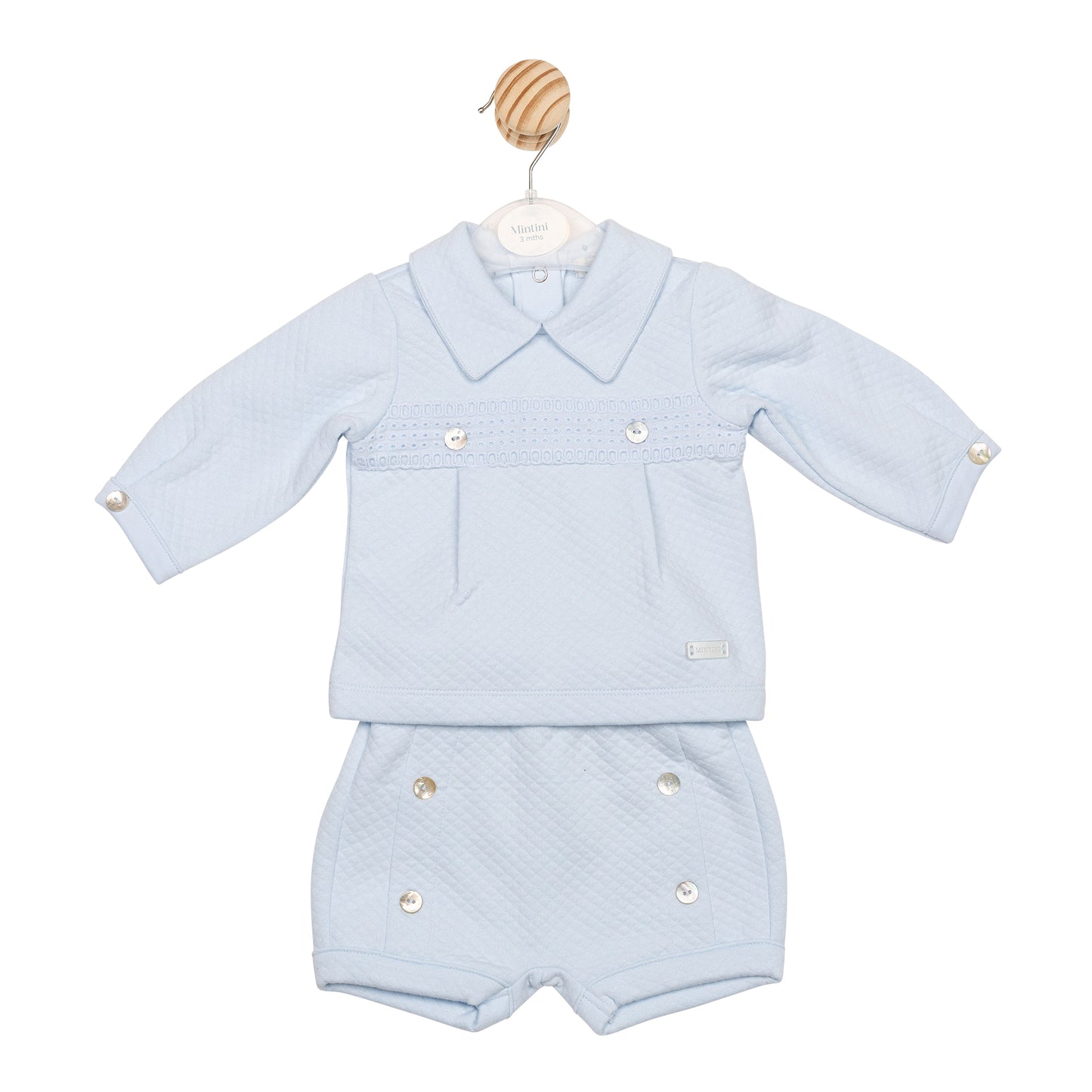 MB6553 | Top & Bloomer Short- Blue- Preorder