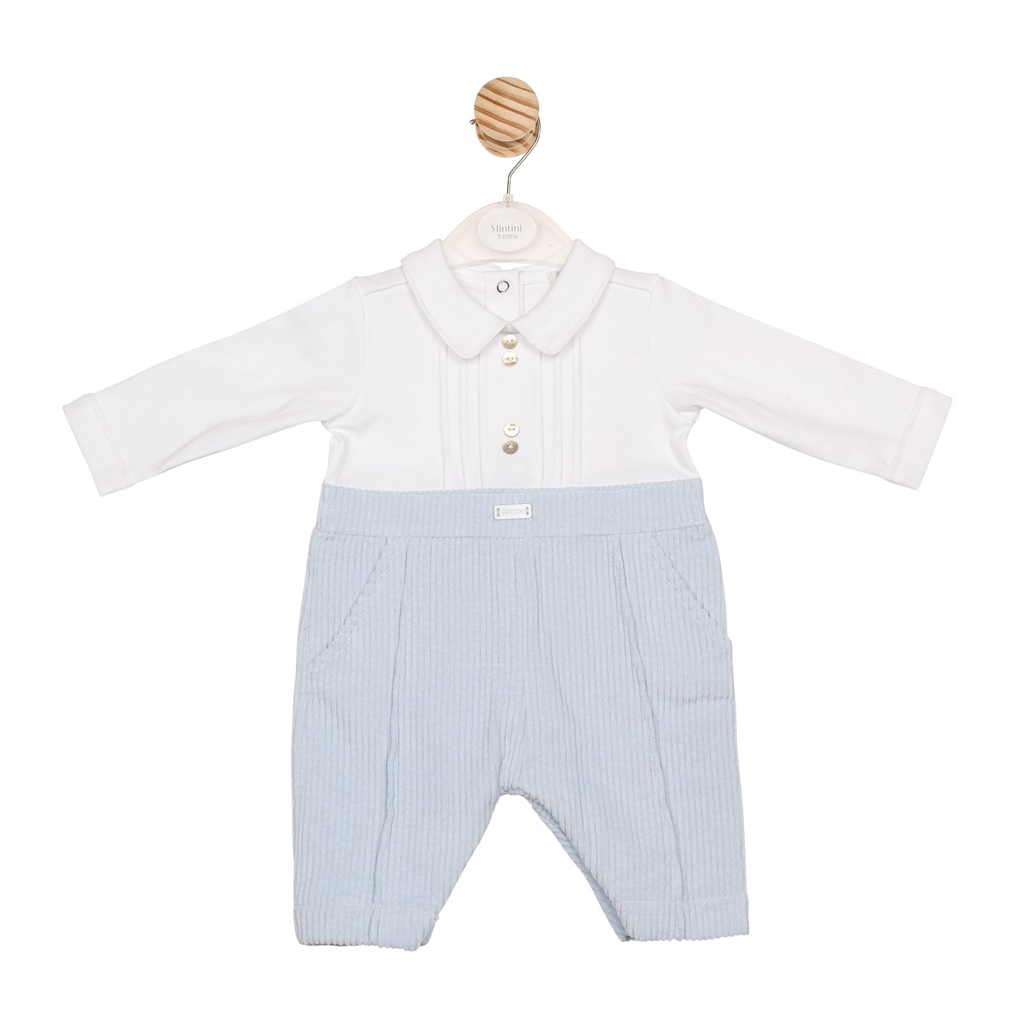 MB6562 | Romper- White/Blue- Preorder