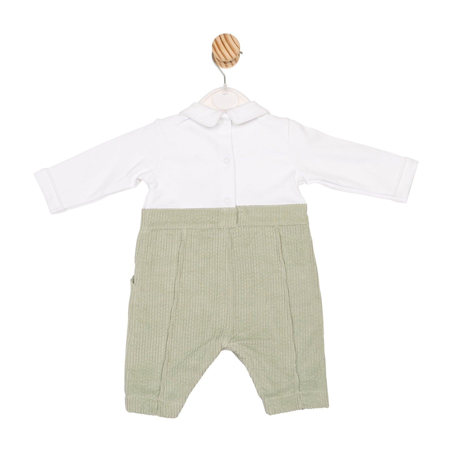 MB6568 | Romper- White/ Sage- Preorder