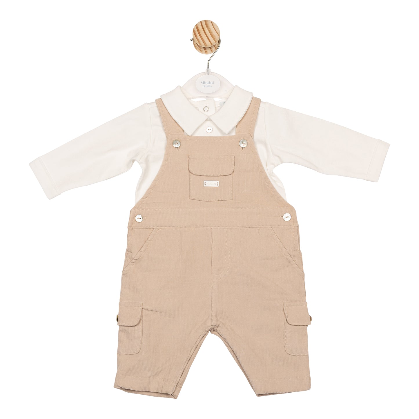 MB6622 | Top & Dungaree - Ivory/Beige - Pre-Order