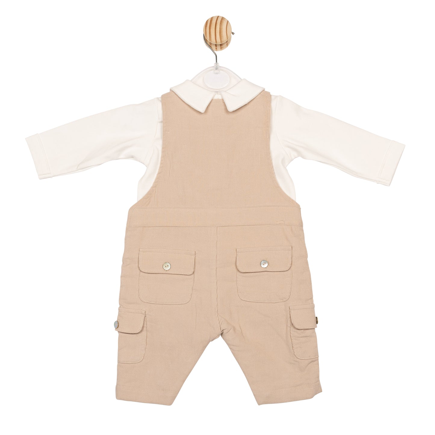 MB6622 | Top & Dungaree - Ivory/Beige - Pre-Order