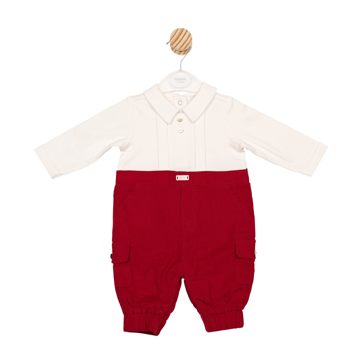 MB6627 | Romper- Ivory/ red- Preorder