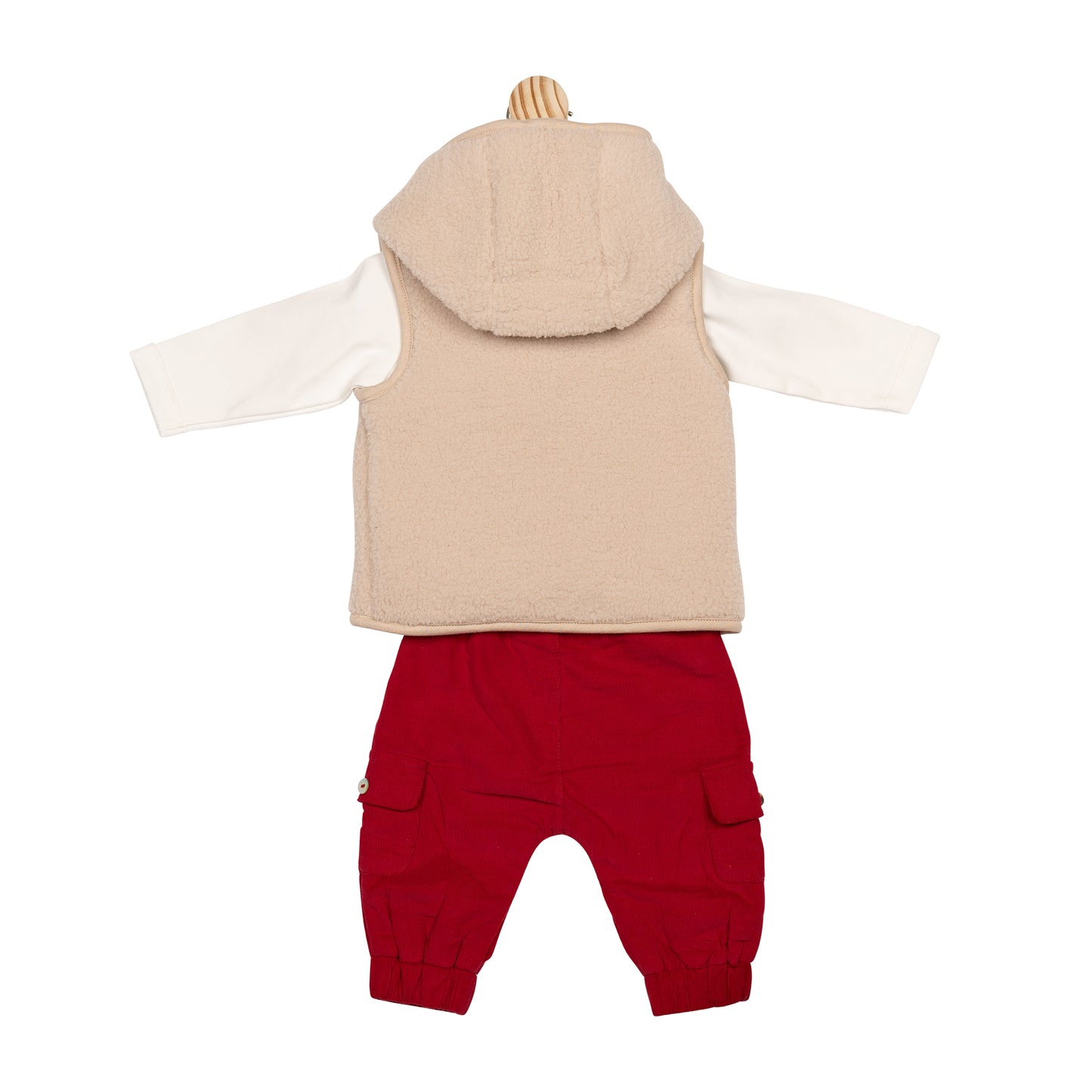 MB6630 | 3PC Set- Ivory/ Red/ Beige- Preorder