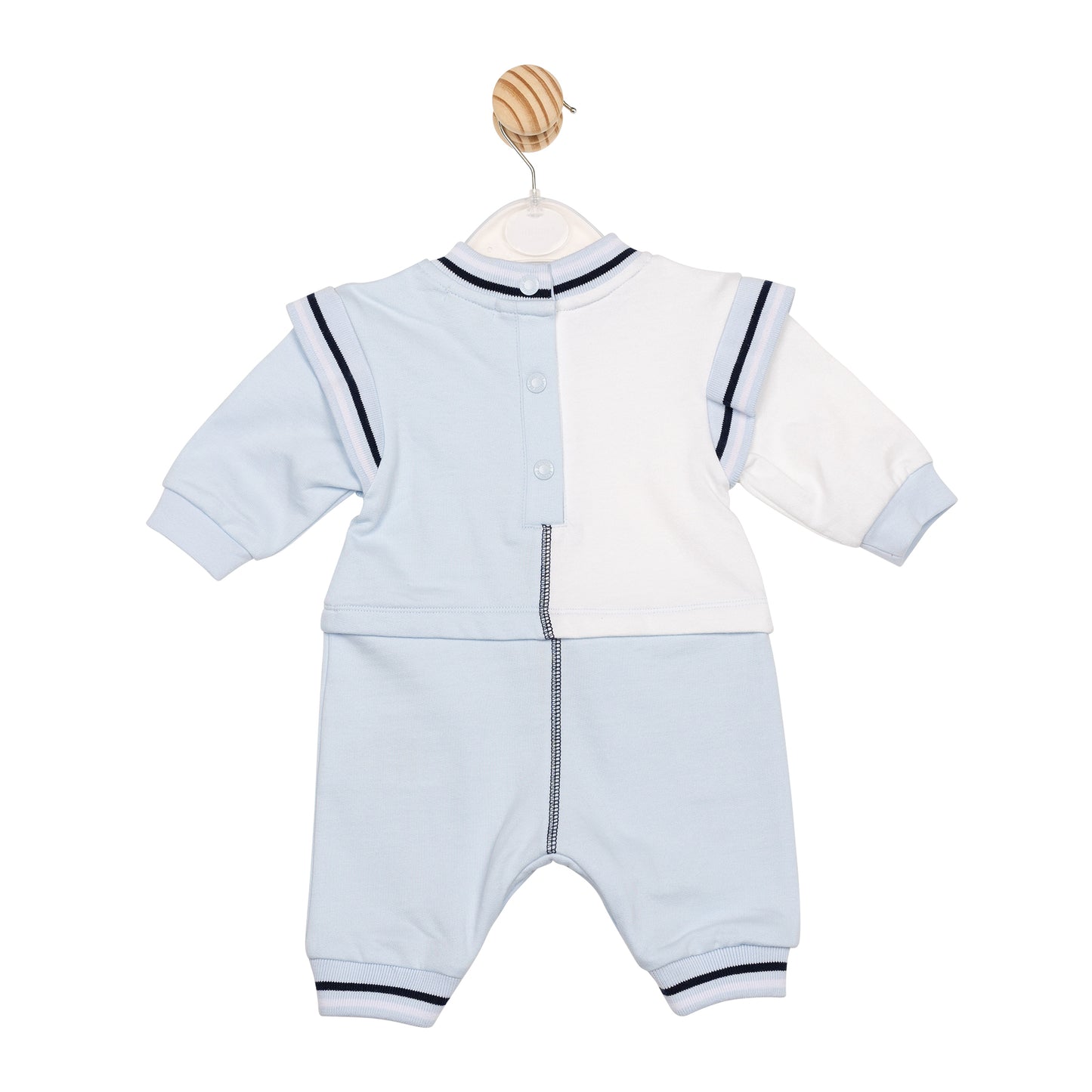 MB6651 | Romper - Blue/White/Navy - Pre-order