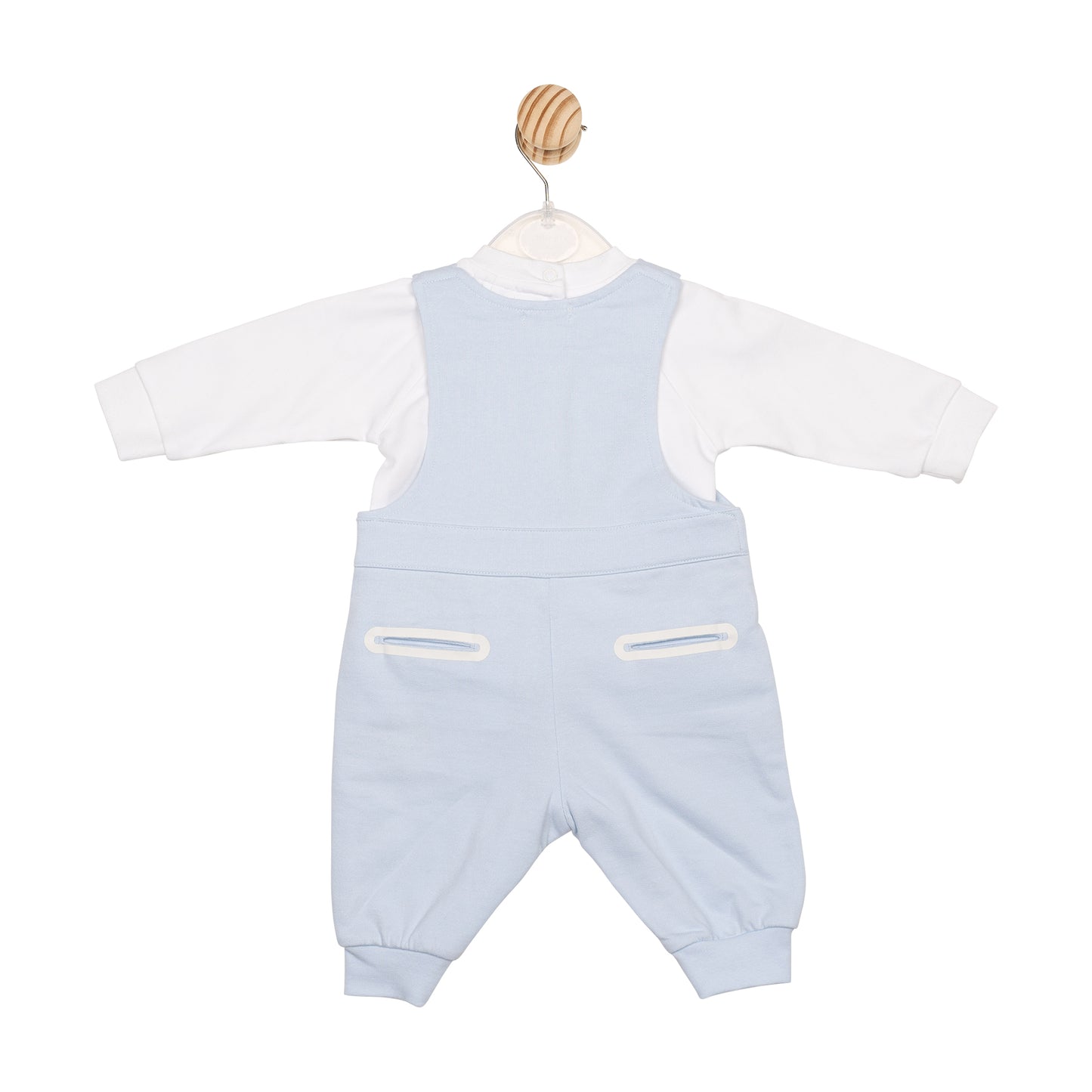 MB6658A | Top & Dungaree - White/Blue - Pre-order