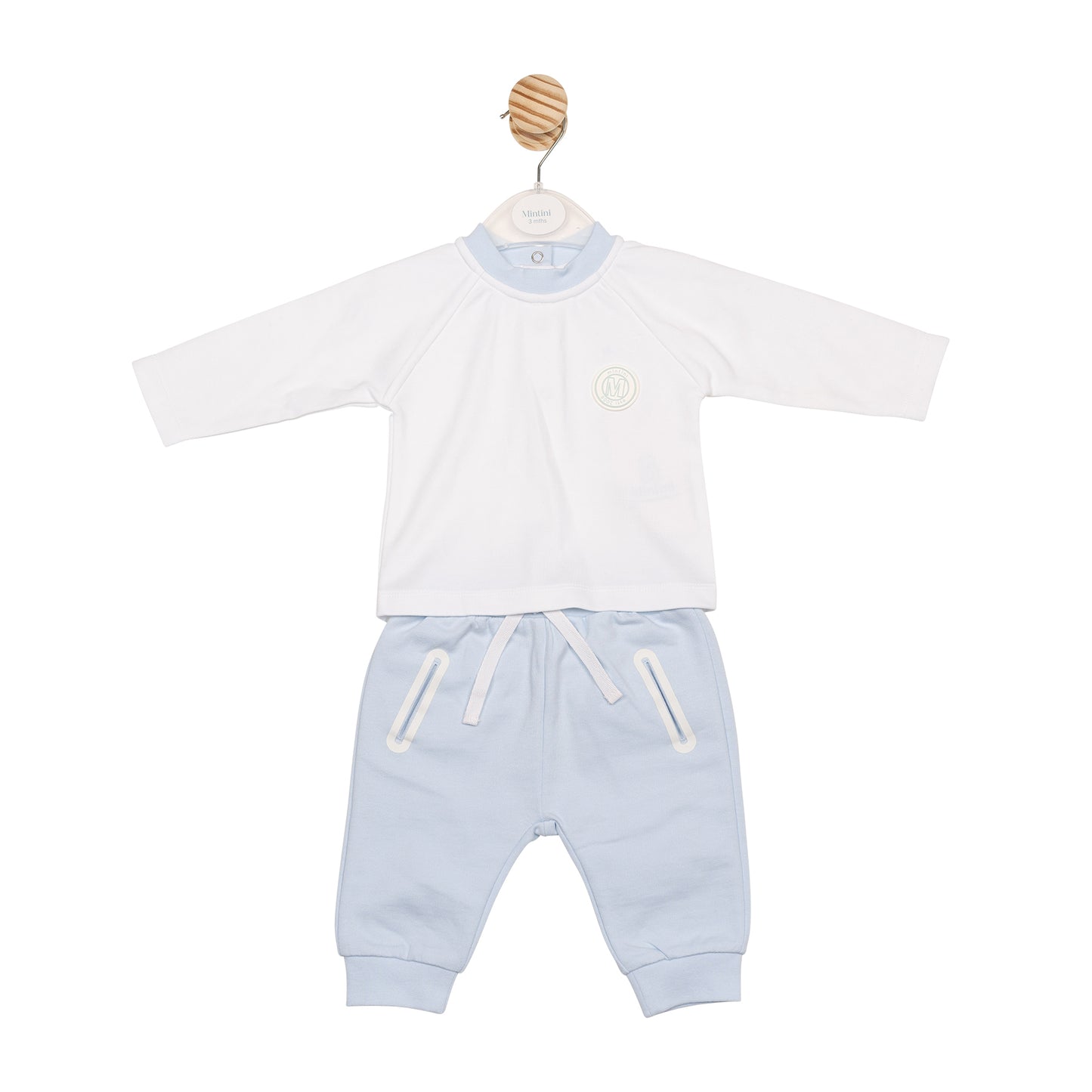 MB6660 | Top & Jogpant - White/Blue - Pre-order