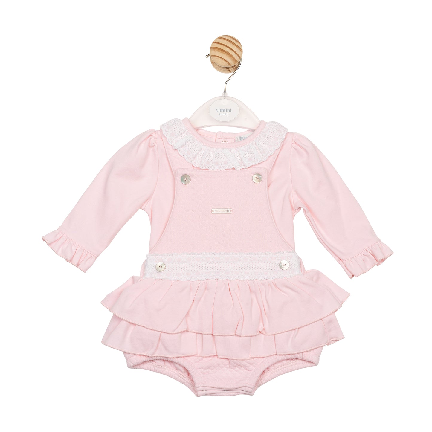 MB6683 | Top & Dungaree - Pink - Pre-order
