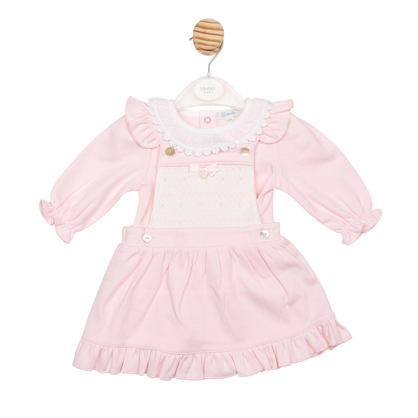 MB6711 | Top & Pinafore- Pink- Preorder