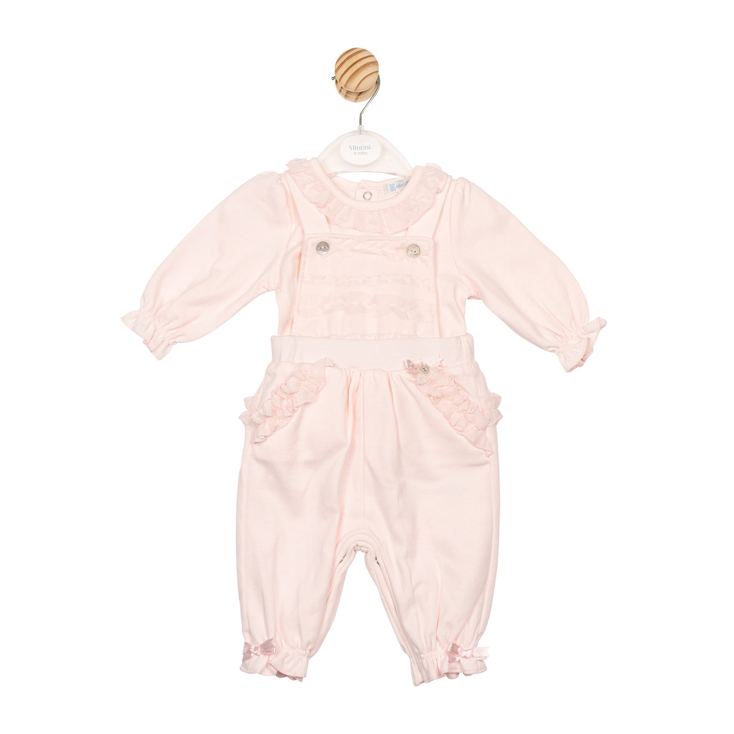 MB6725 | Top & Dungaree - Pink - In Stock