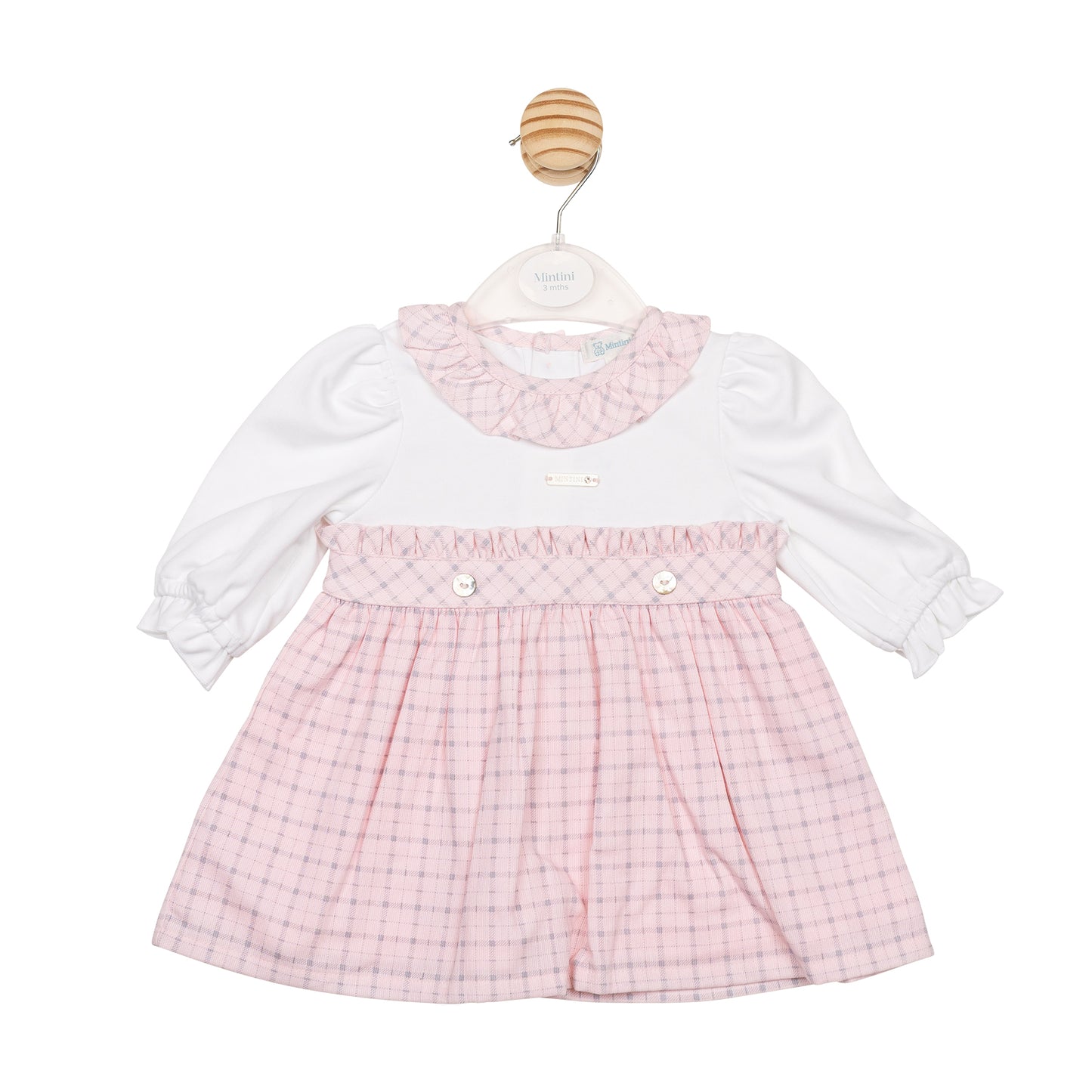 MB6731B | Dress- White/Pink- In Stock
