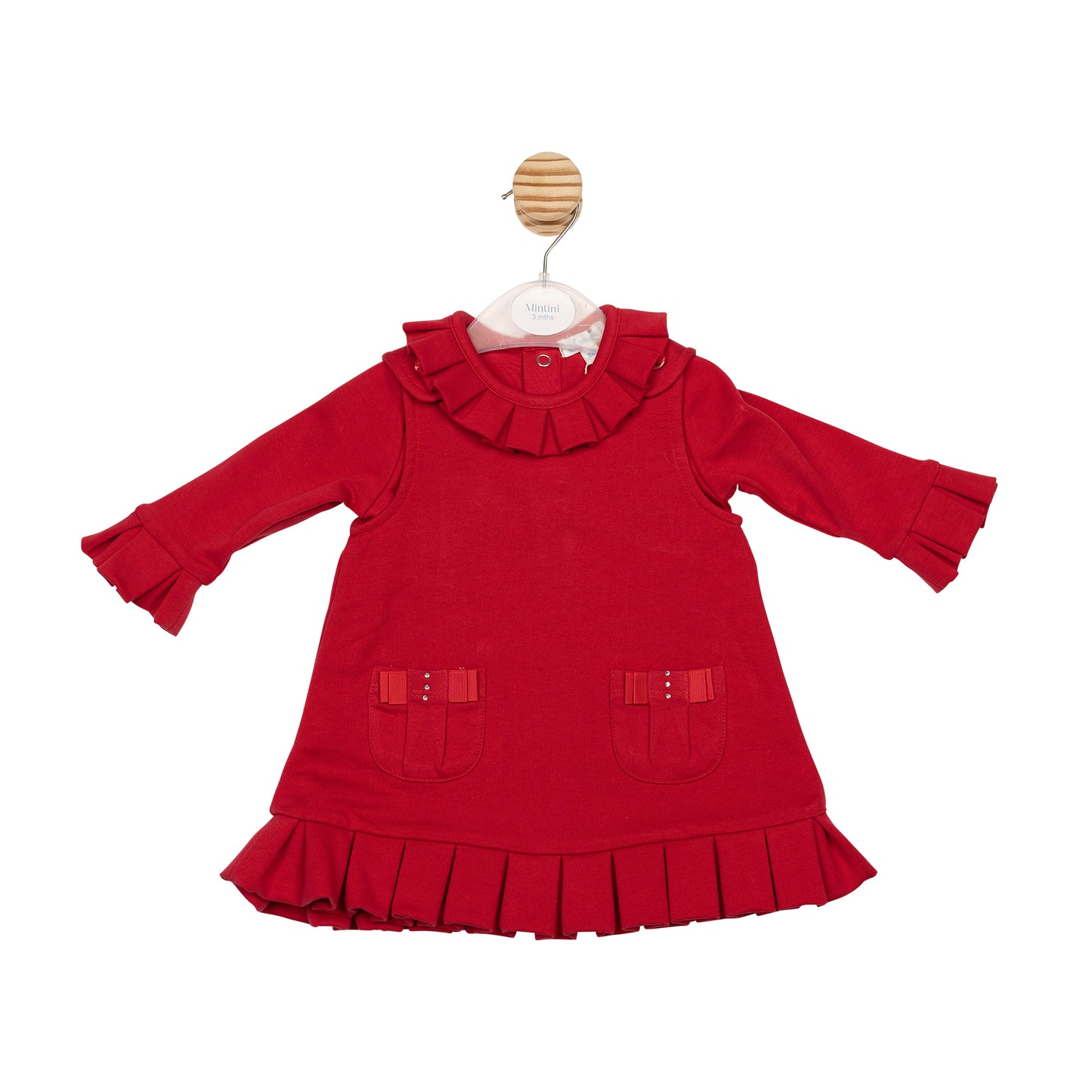 MB6764B | Top & Pinafore- Red- Preorder