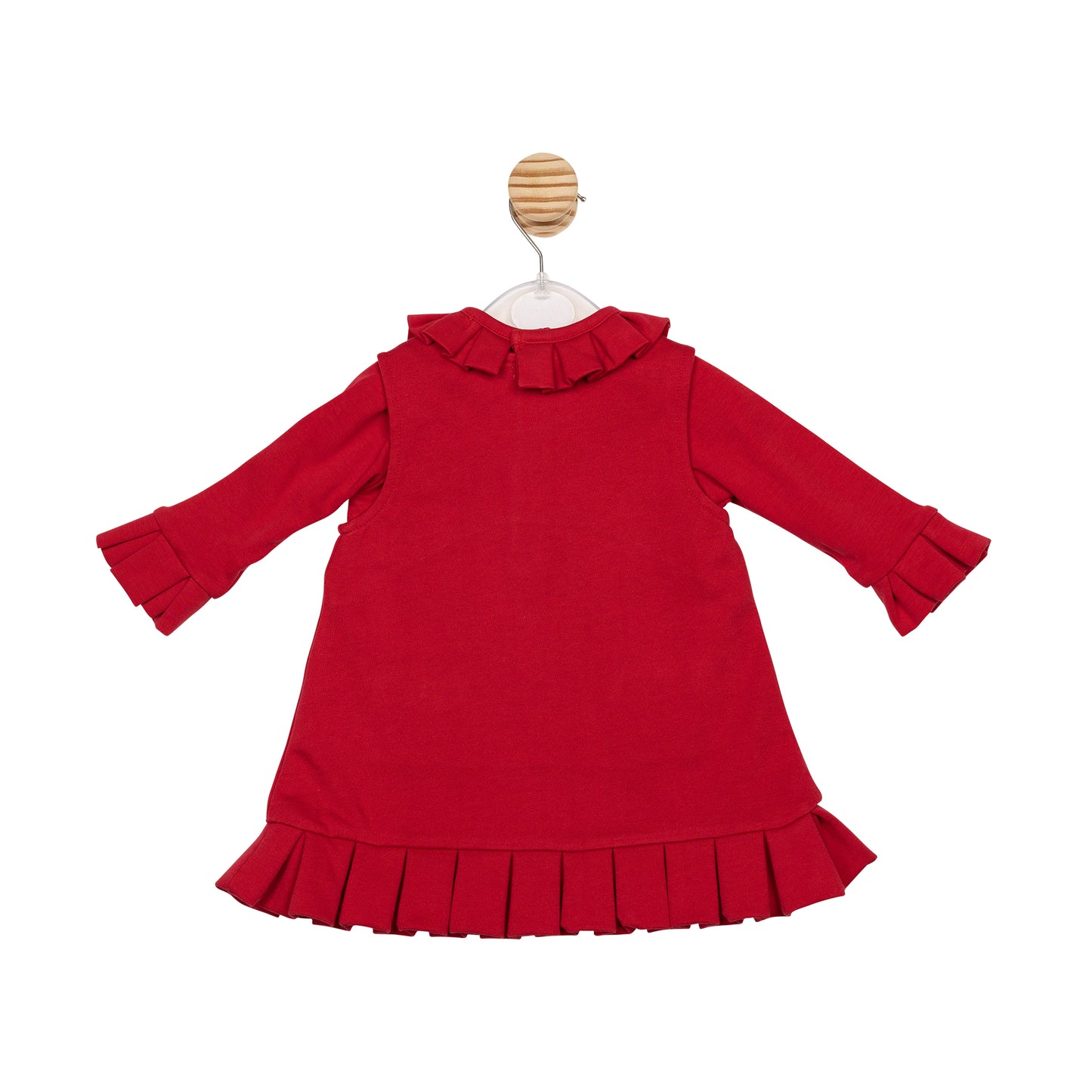 MB6764B | Top & Pinafore- Red- Preorder