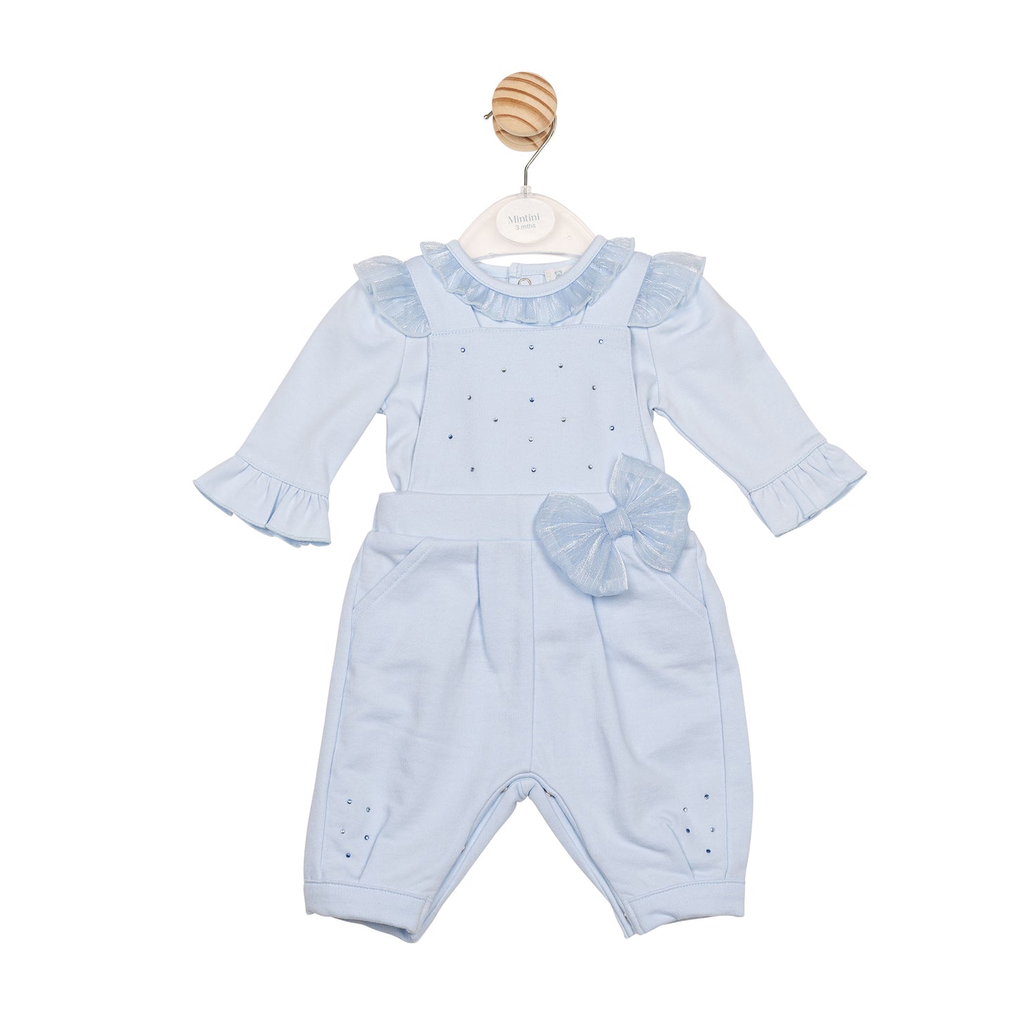 MB6781 | Top & Dungaree- Blue- In Stock