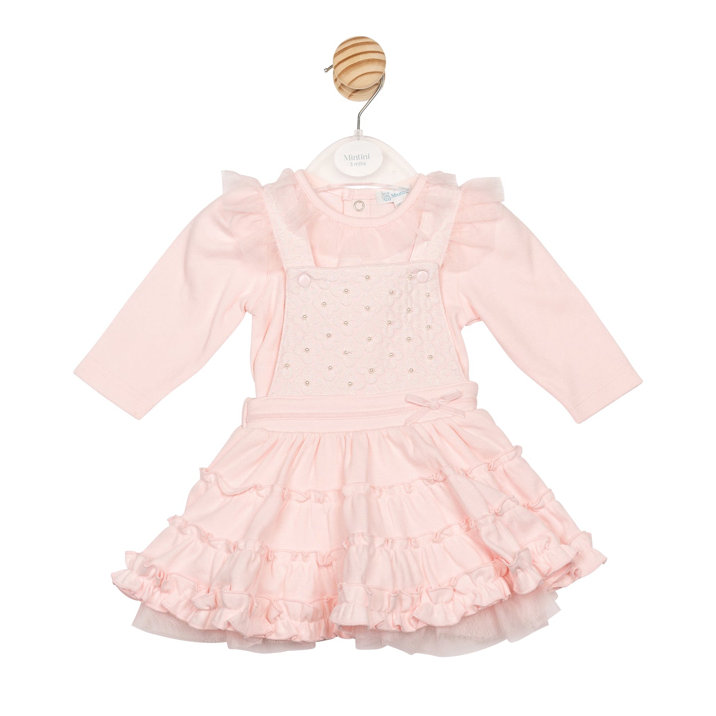 MB6834B | Top & Pinafore- Pink- Preorder