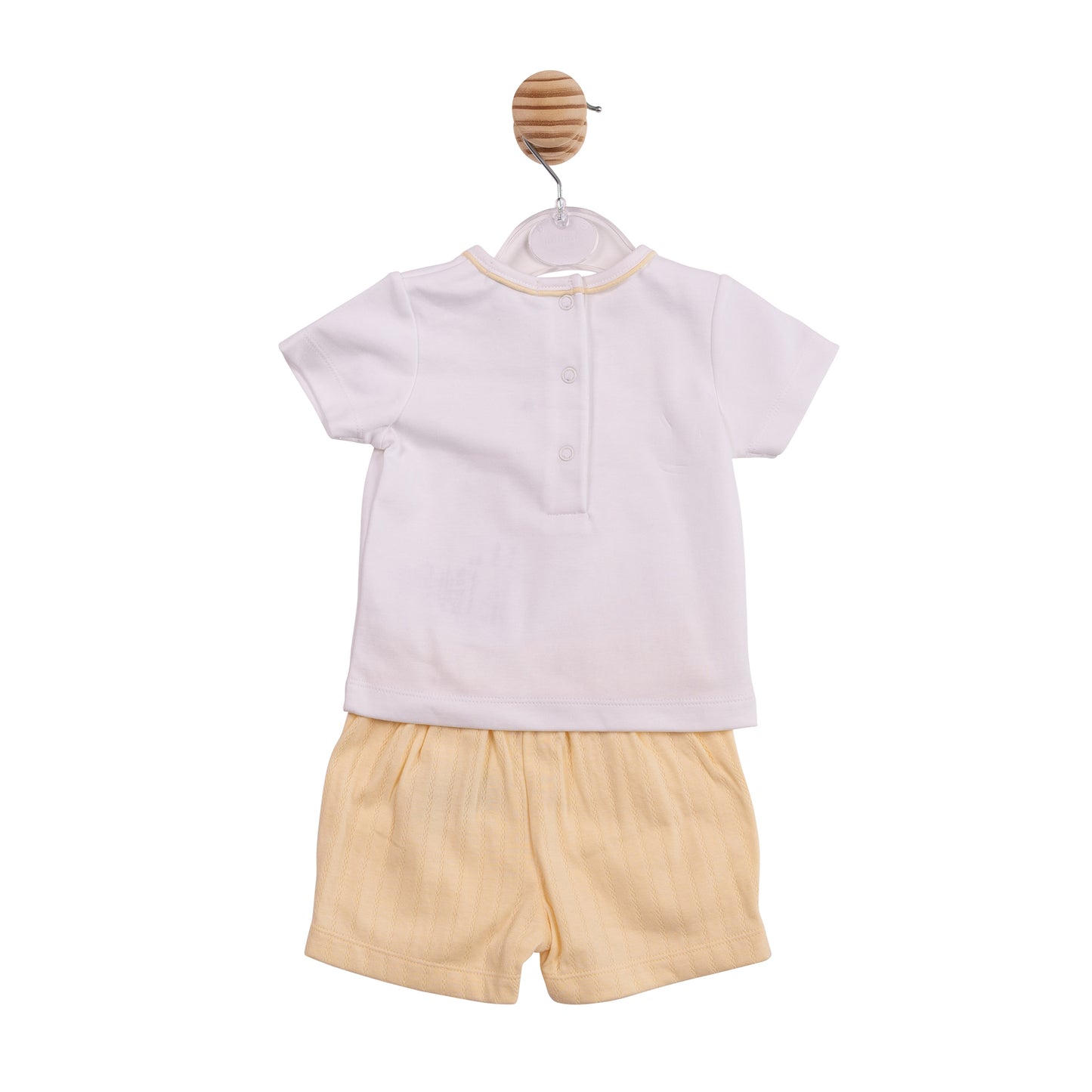 MB6901 - Top and Short - White Lemon Jacquard-In Stock