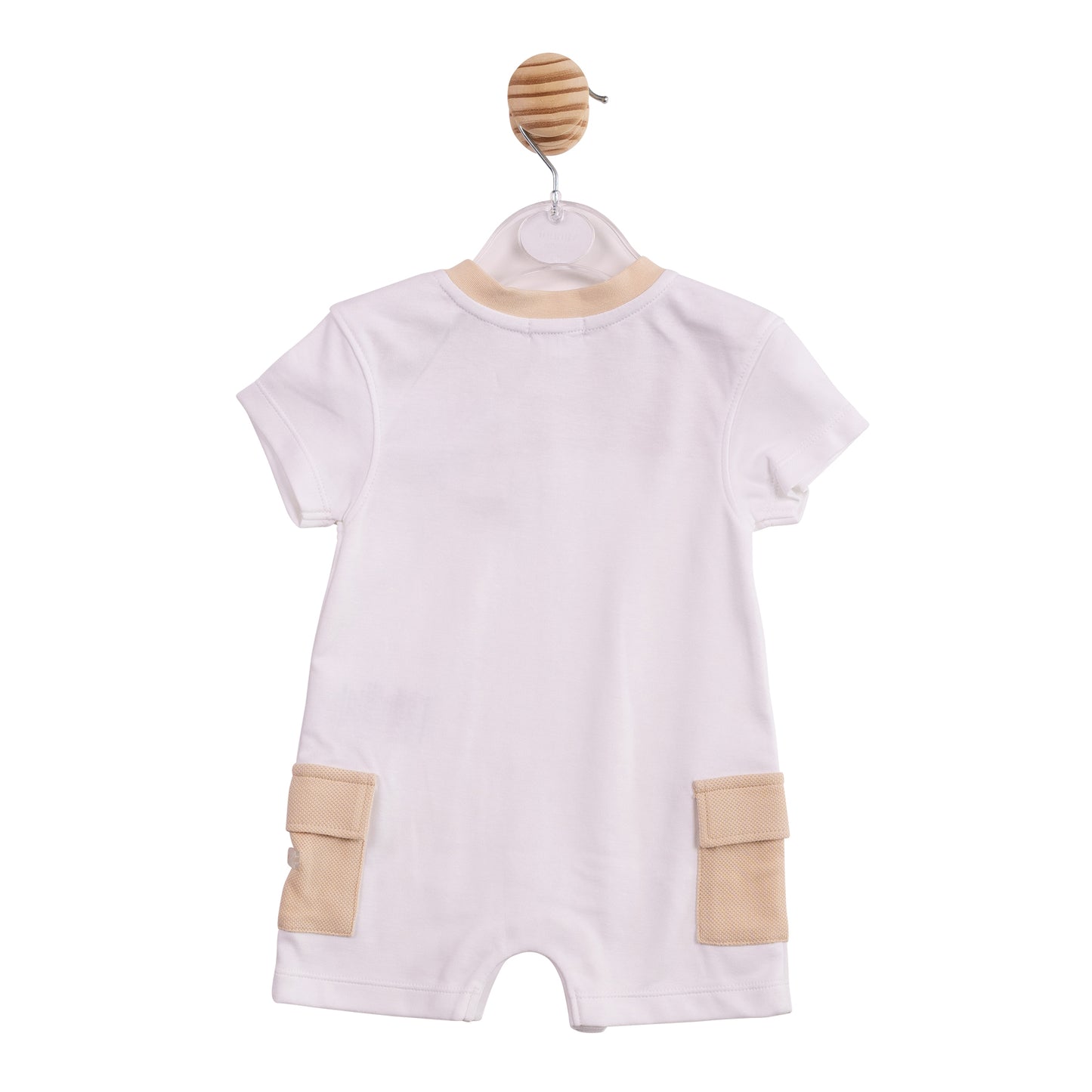 MB6963 - Romper - Beige Interlock Pique