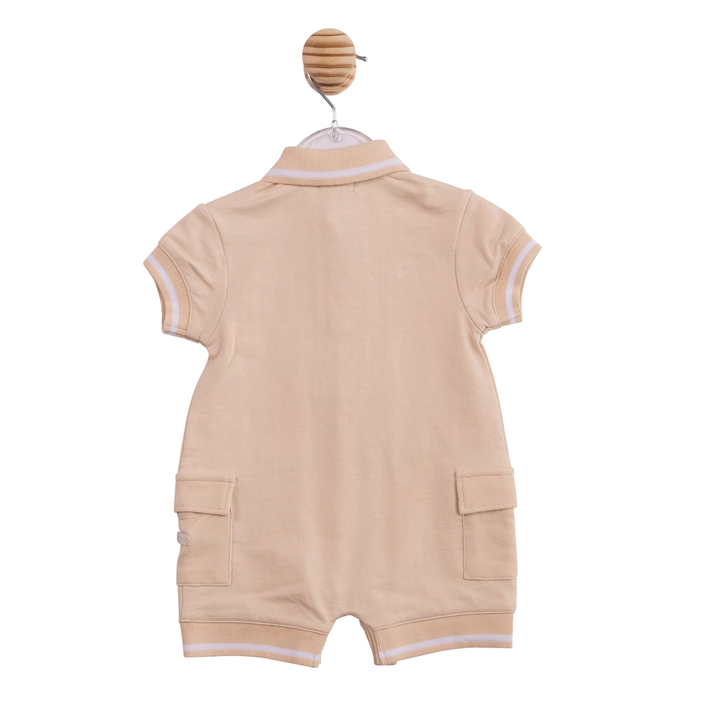 MB6965 - Romper - Beige Interlock Pique