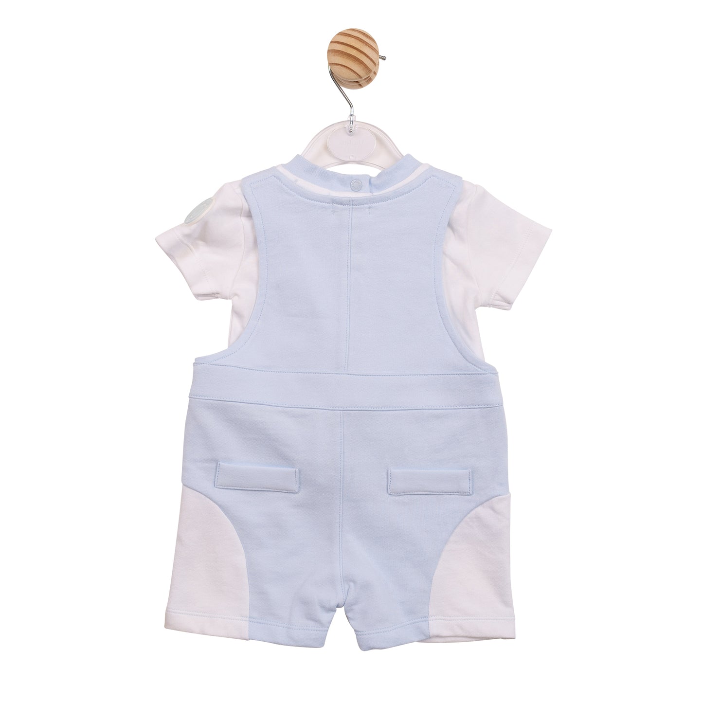 MB7006 - Top and Short Dungaree - Blue Rubber M-In Stock