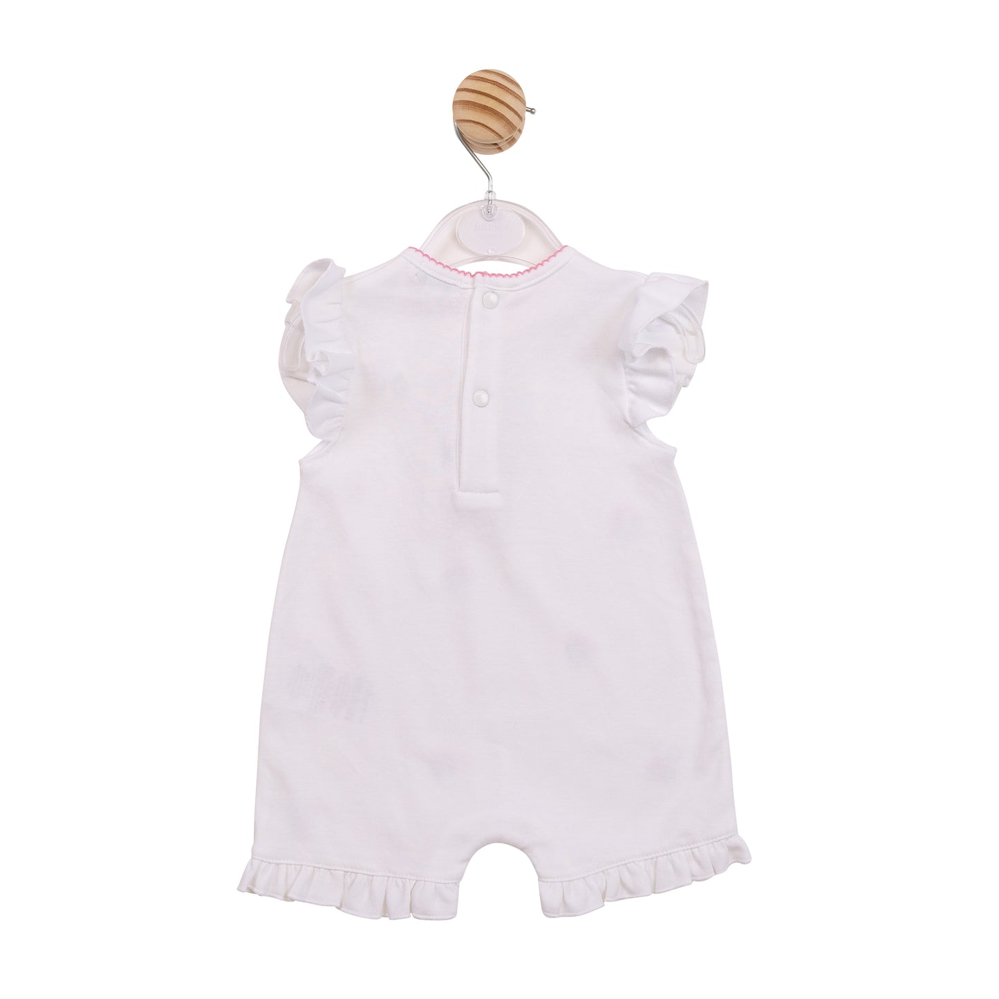 MB7144 - Romper - White Crinkle Floral-Pre Order