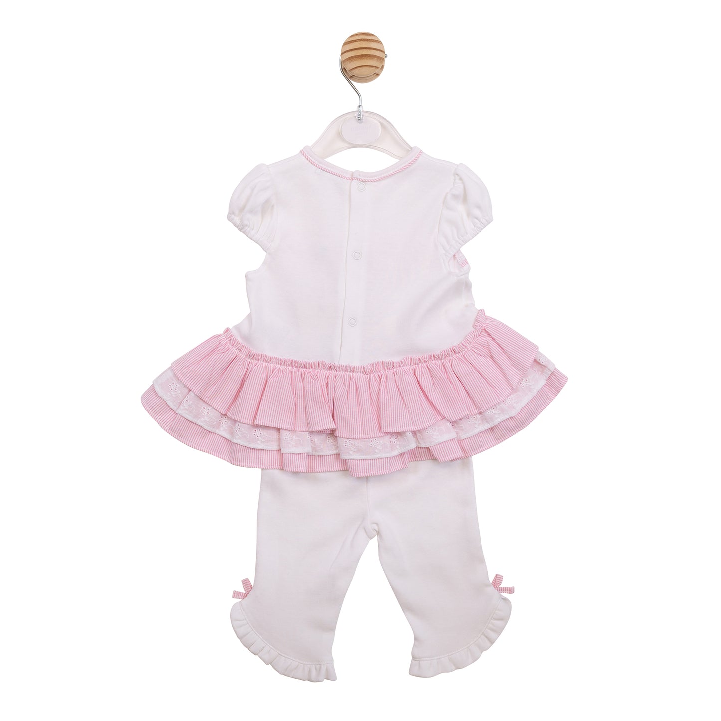 MB7176 - Tunic & Legging - White / Pink Broderie-Pre Order