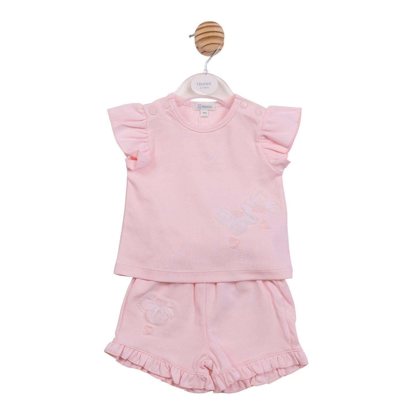 MB7208 - Top & Short - Pink Flower-In Stock