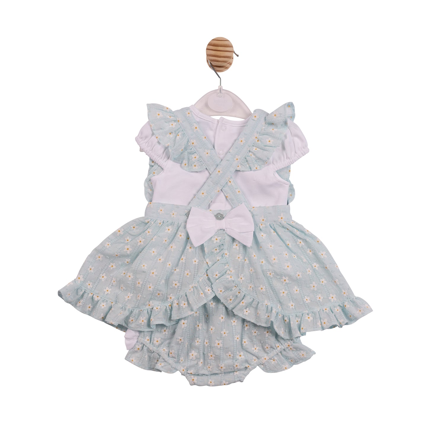 MB7251A - Dress, Top & Pant- Aqua Flower Jacquard-In Stock