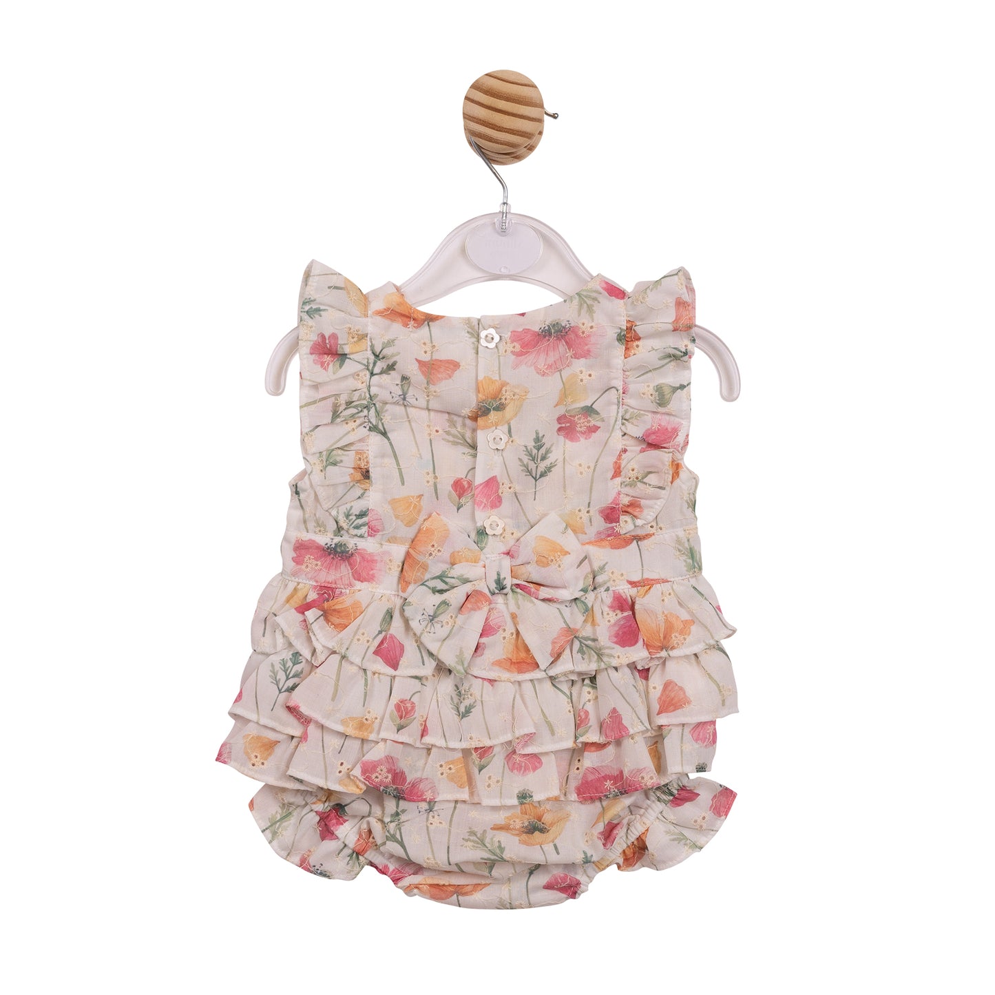 MB7255 - Romper - White/Floral Broderie-In Stock