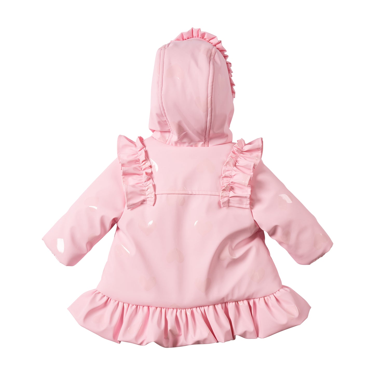 MB7284A - Coat - Pink - Shiny Heart - Pre Order