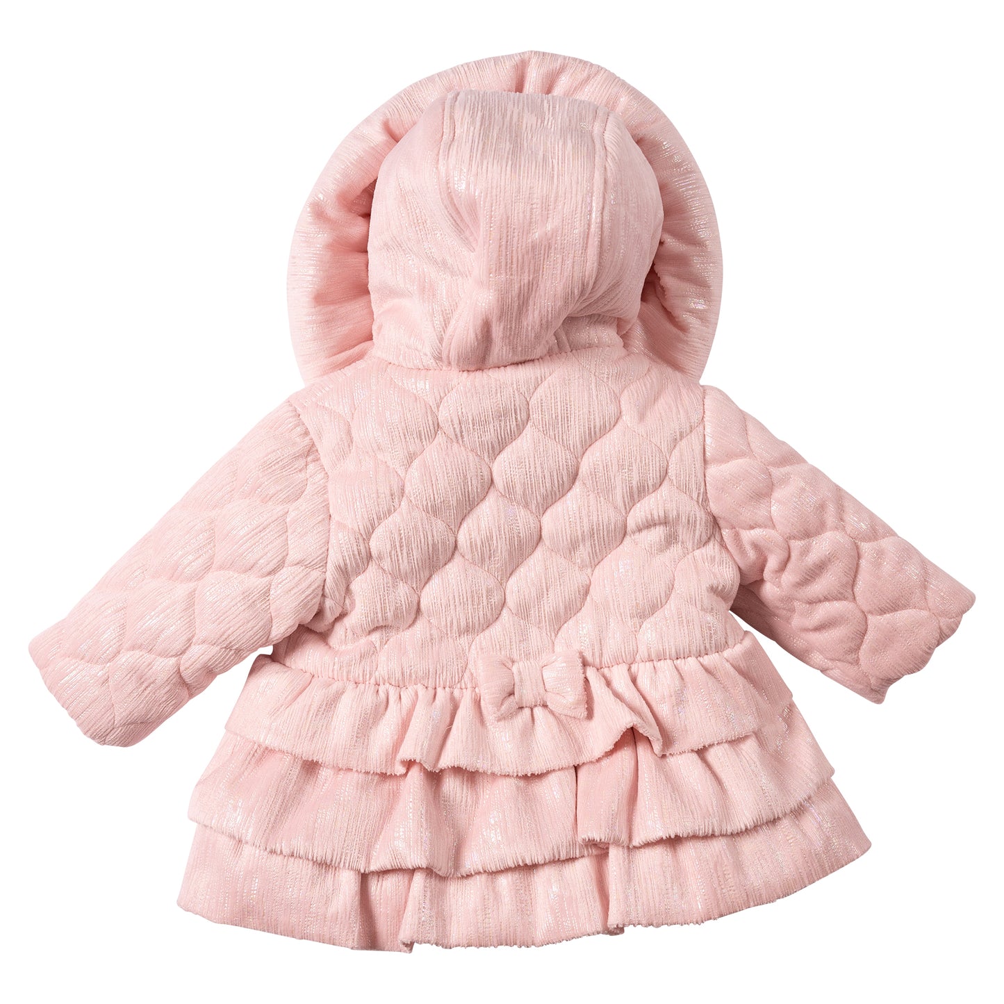 MB7285A - Coat - Pink - Irredescent Frill - Pre Order