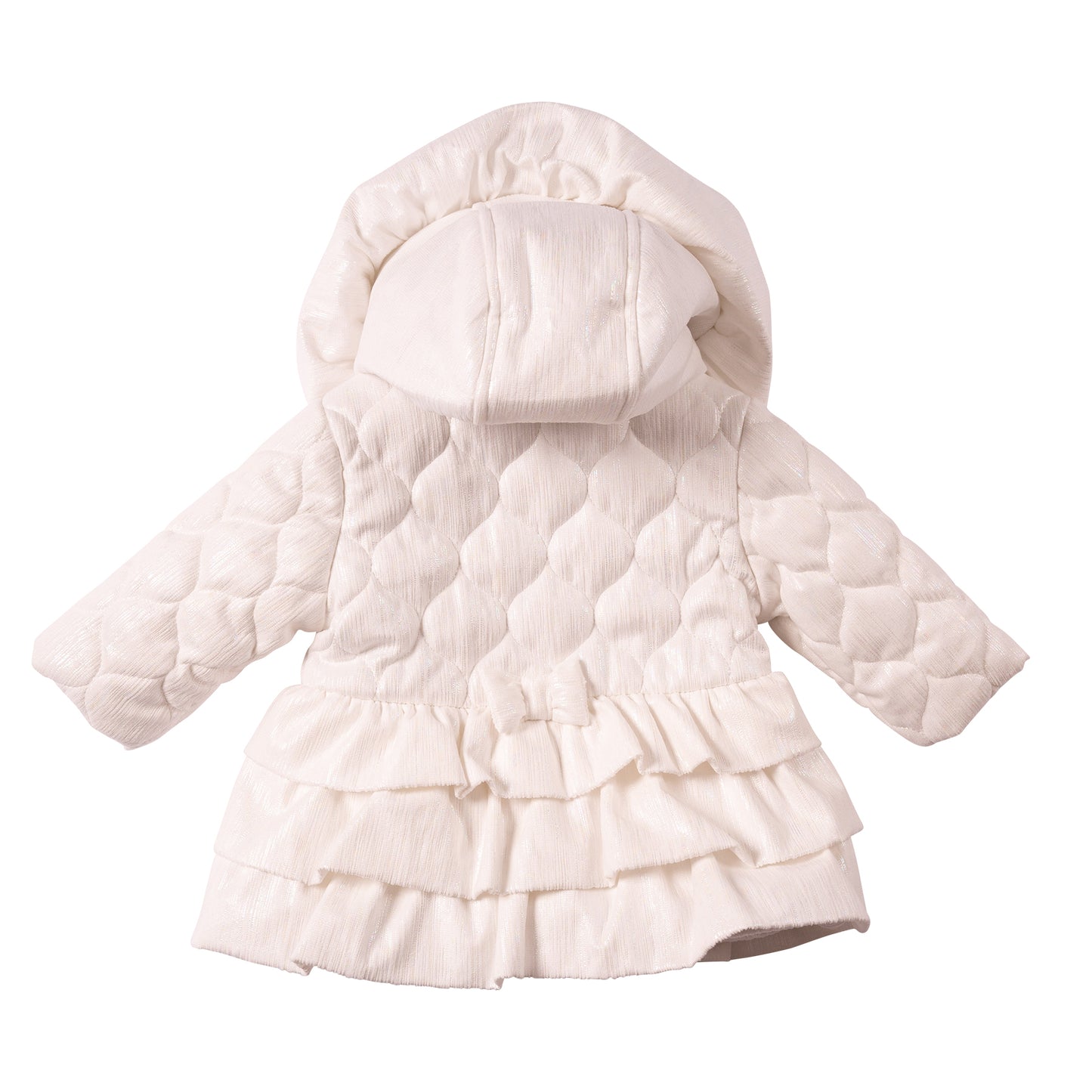 MB7286 - Coat - White - Irredescent Frill - Pre Order
