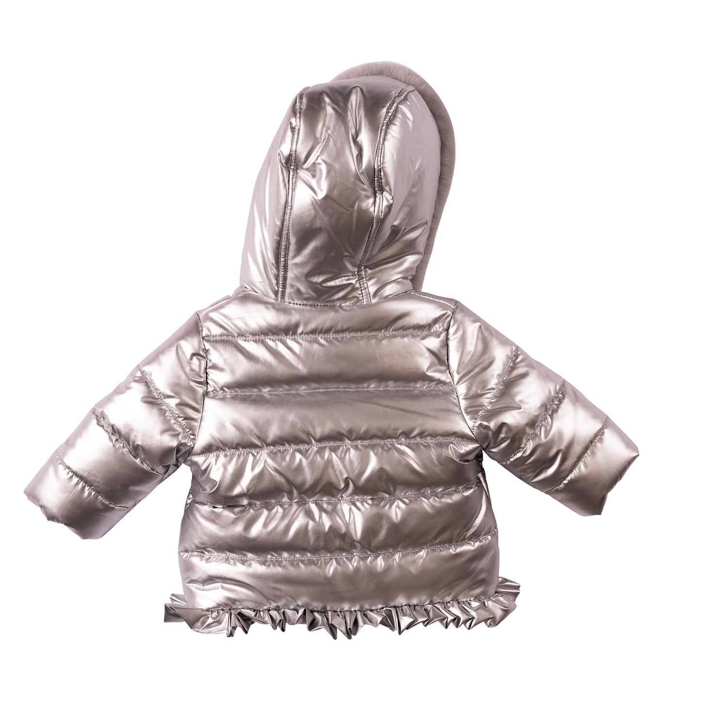 MB7288 - Coat - Silver - Quilted - Pre Order