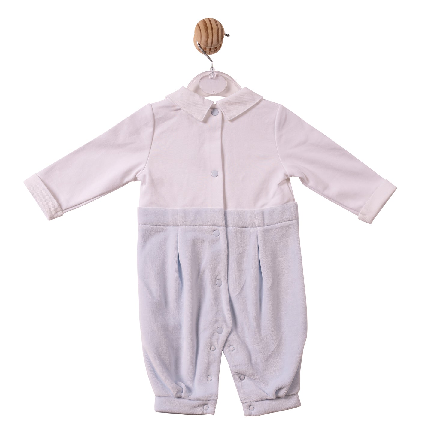 MB7291 - Romper - Blue-Smocking - Pre Order