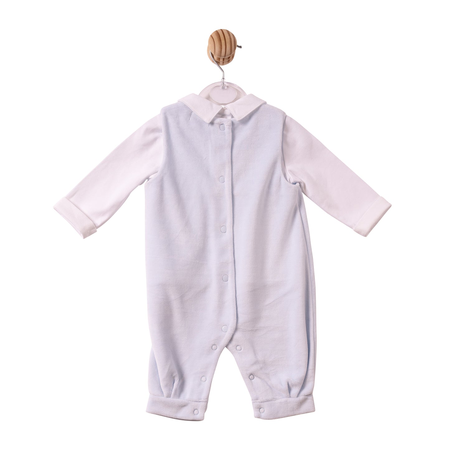 MB7292A - Top & Dungaree - Blue-Smocking - Pre Order