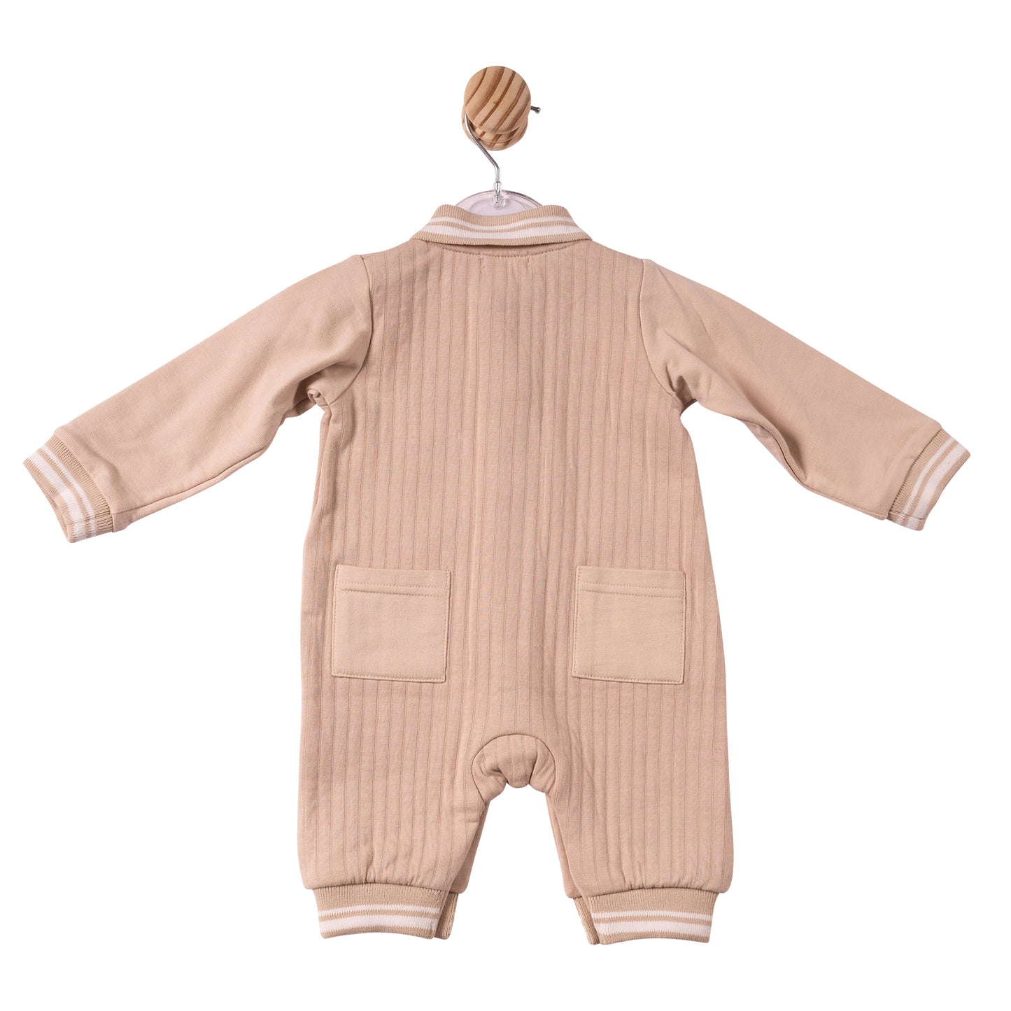 MB7335 - Romper- Beige - Drop Needle/French Terry - Pre Order