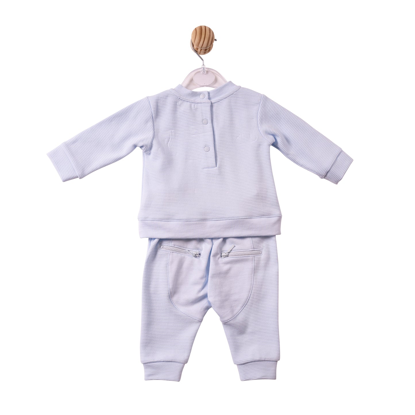 MB7369A - Jogset- Blue- Ottoman Rib Jersey- Pre Order