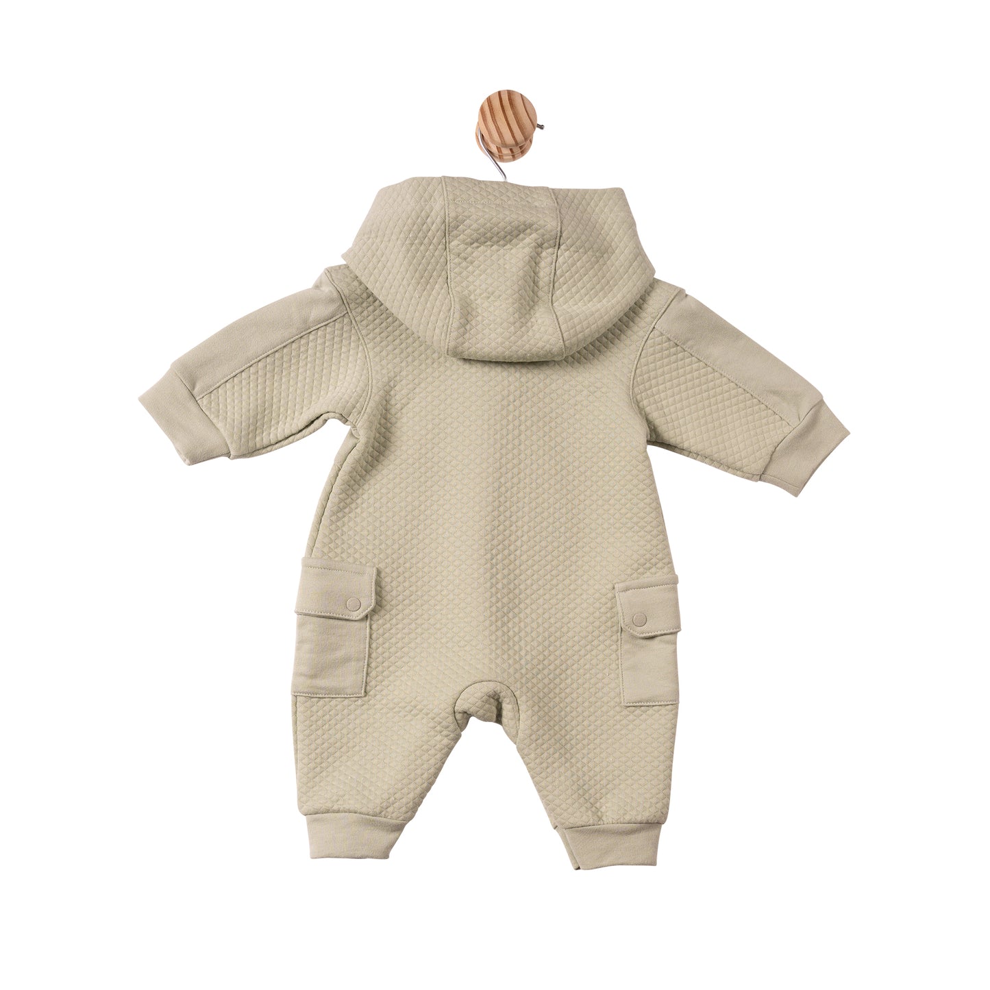 MB7392 - Romper - Sage - Square Jacquard - Pre Order