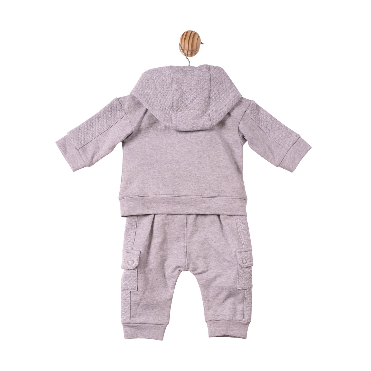 MB7401A - Jogset - Grey - Square Jacquard - Pre Order