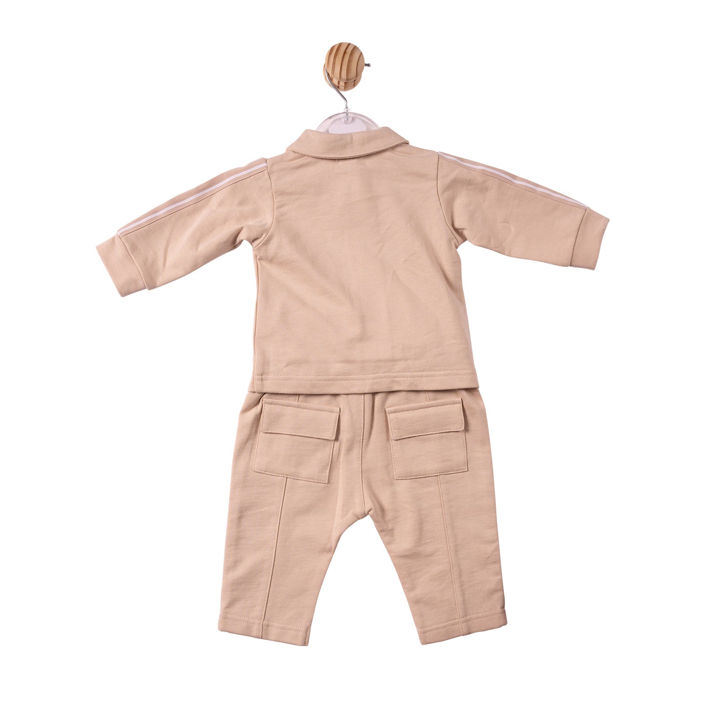MB7413 - Shirt & Trouser - Beige - Woven Tape - Pre Order