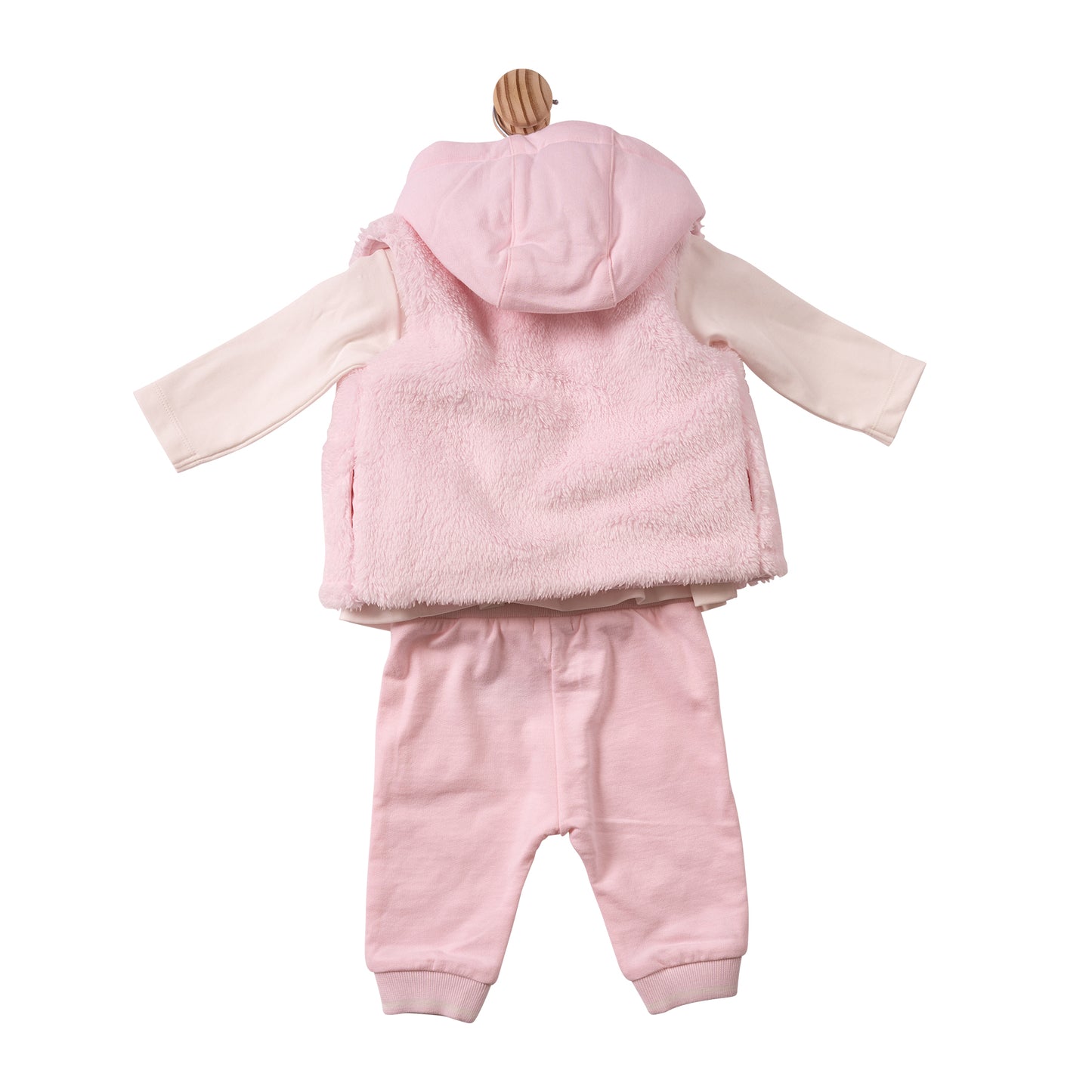 MB7431A - Tunic, Trouser & Gilet - Pink - Mintini Bear- Pre Order