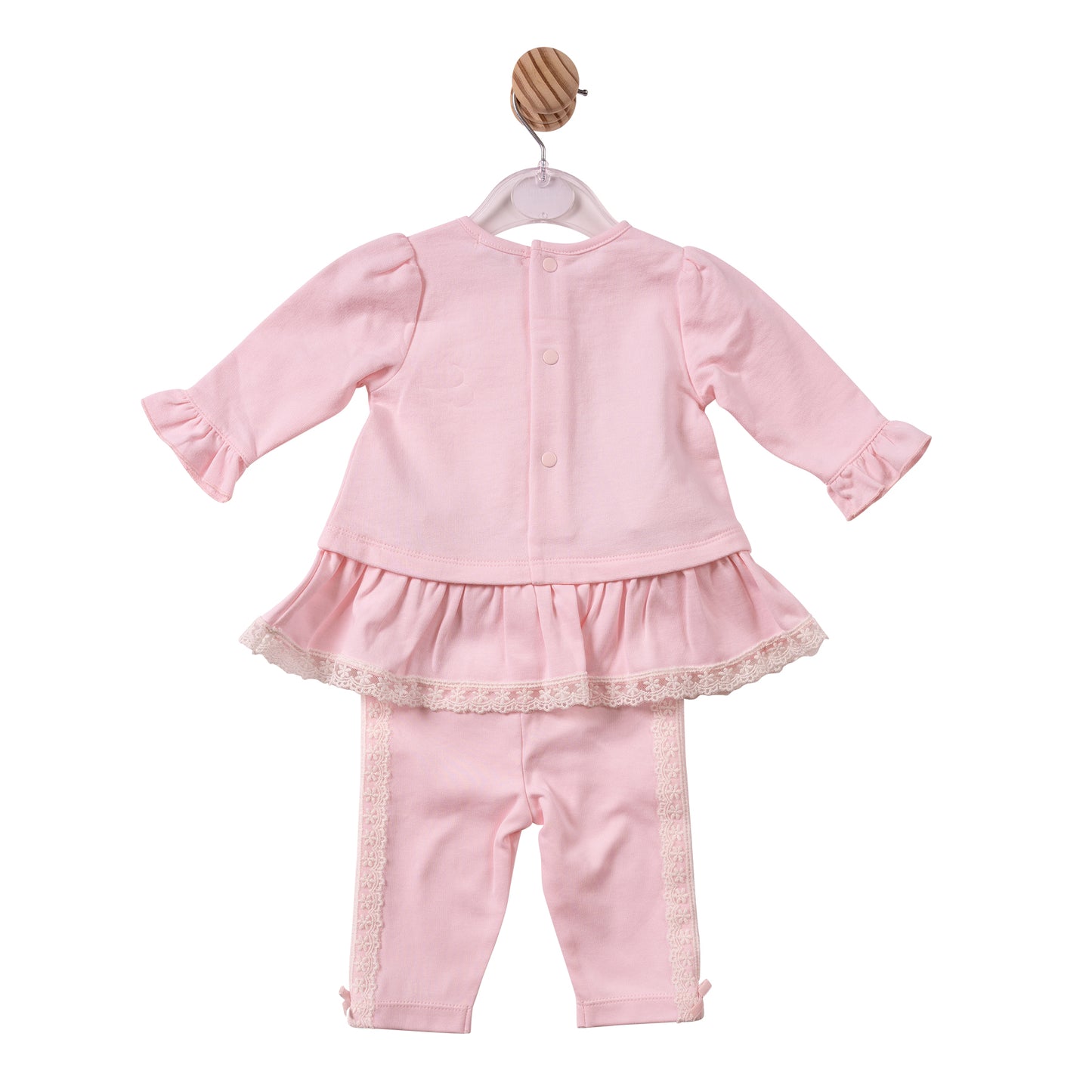 MB7469B - Tunic & Legging - Pink - Lace/Bows - Pre Order